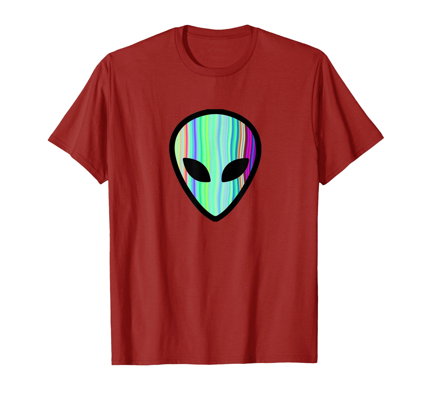 Alien Head - Holographic Cute UFO Tshirt Tee T-Shirt