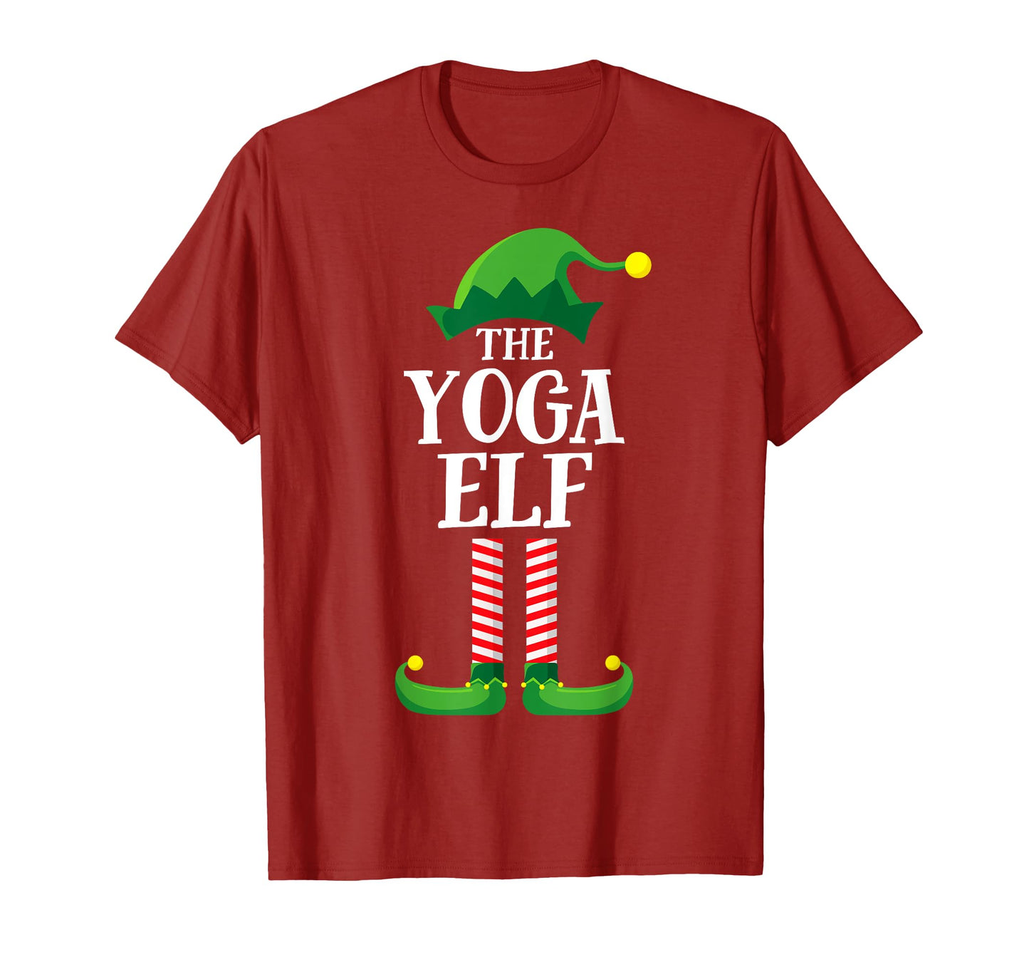 Yoga Elf Matching Family Group Christmas Party T-Shirt