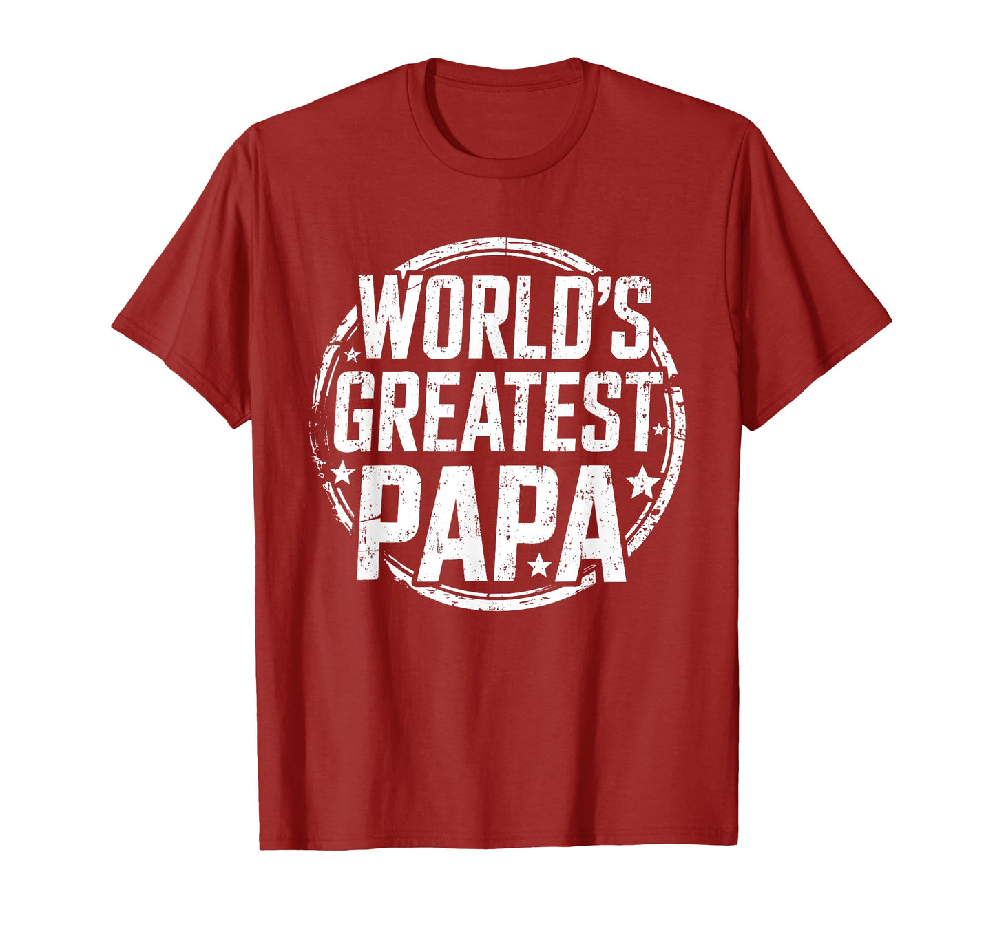 World's Greatest Papa Shirt Best Grandpa Men Fathers Day T-Shirt