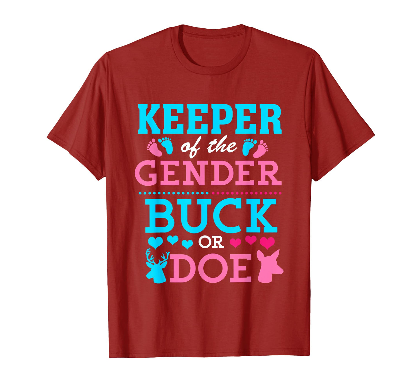 Buck or Doe Funny Keeper of Gender Baby Reveal Party T-Shirt