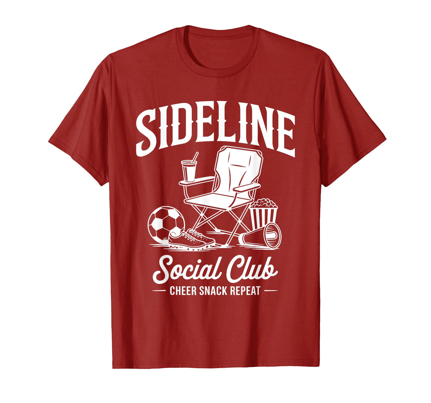 Sideline Social Club Game Day Mothers Day Grandma Soccer Mom T-Shirt