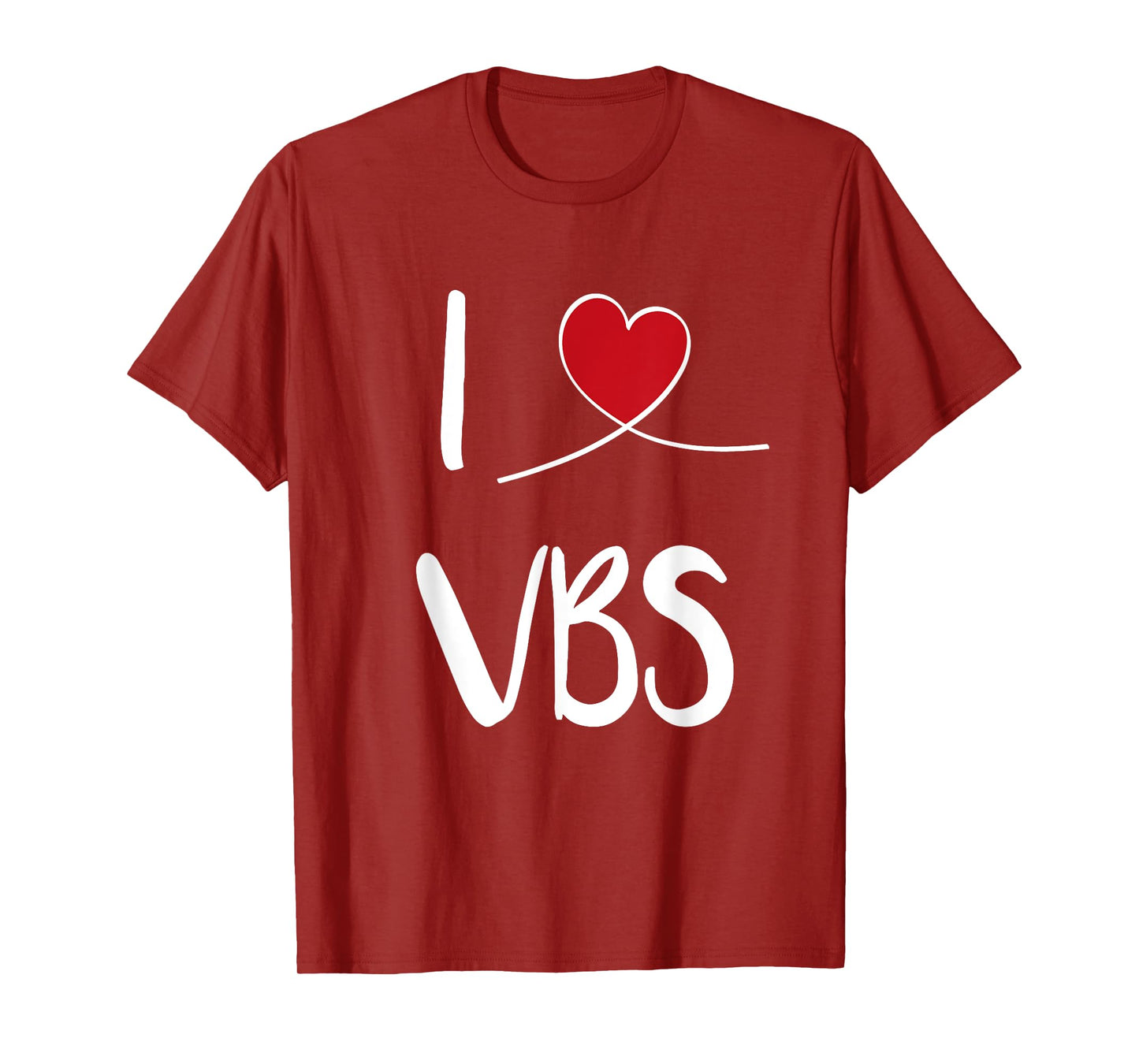 I Love VBS Vacation Bible School 2024 Cute Christian Heart T-Shirt