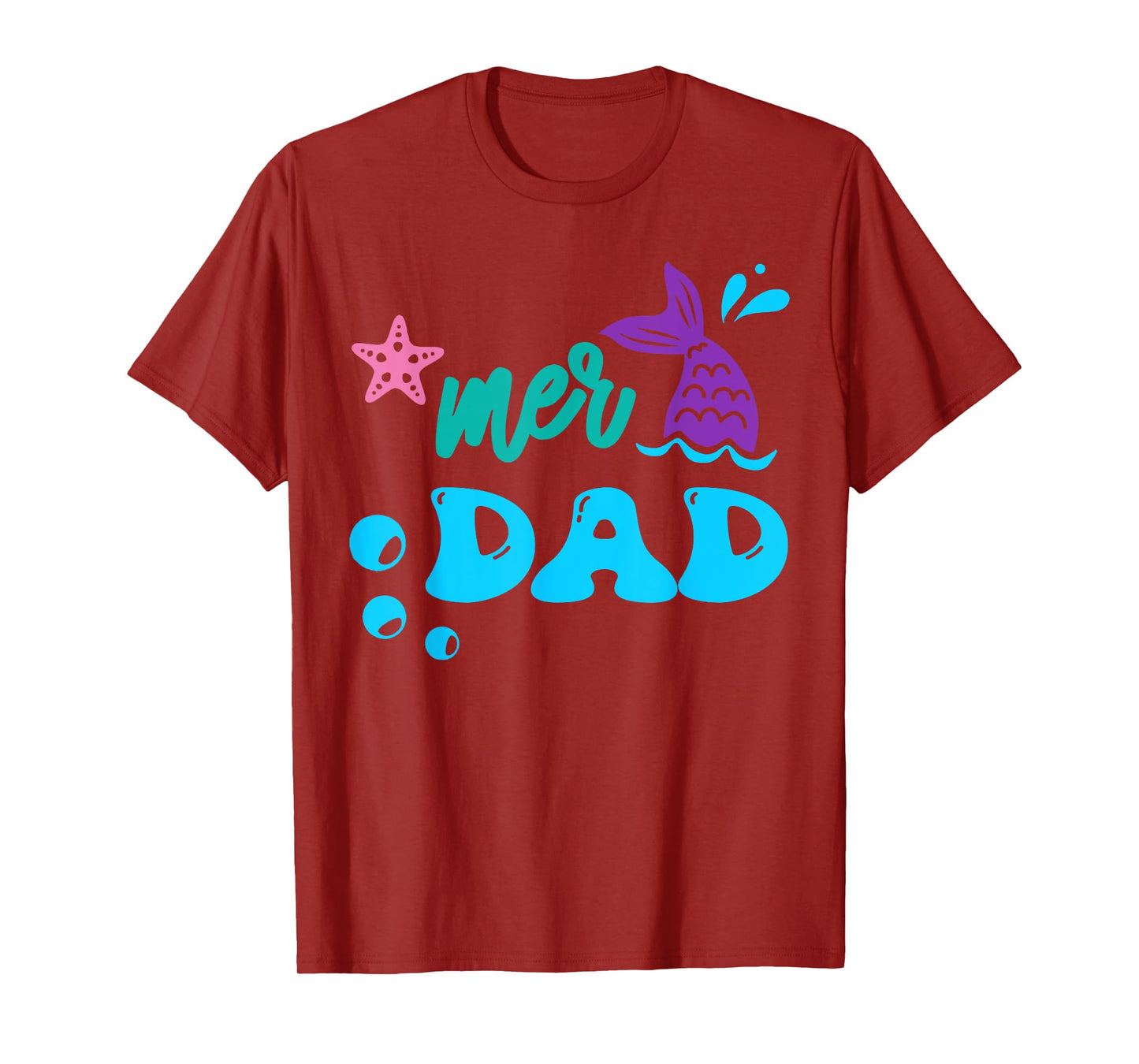 Mer Dad Mermaid Shirt Matching Family Gifts T-Shirt