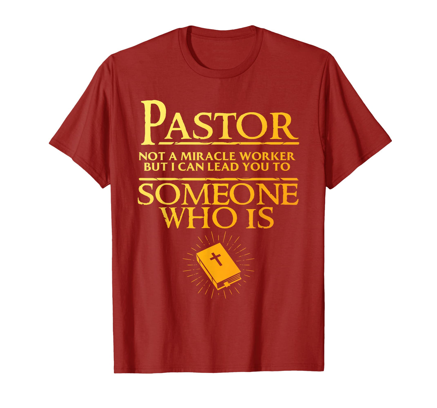 Pastor Appreciation Art For Men Women Minister Clergy Bible T-Shirt