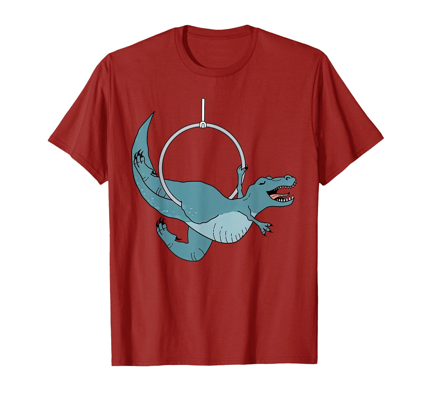 Cute Dinosaur Aerial Hoop Aerial Lyra Hoop For Aerialist T-Shirt