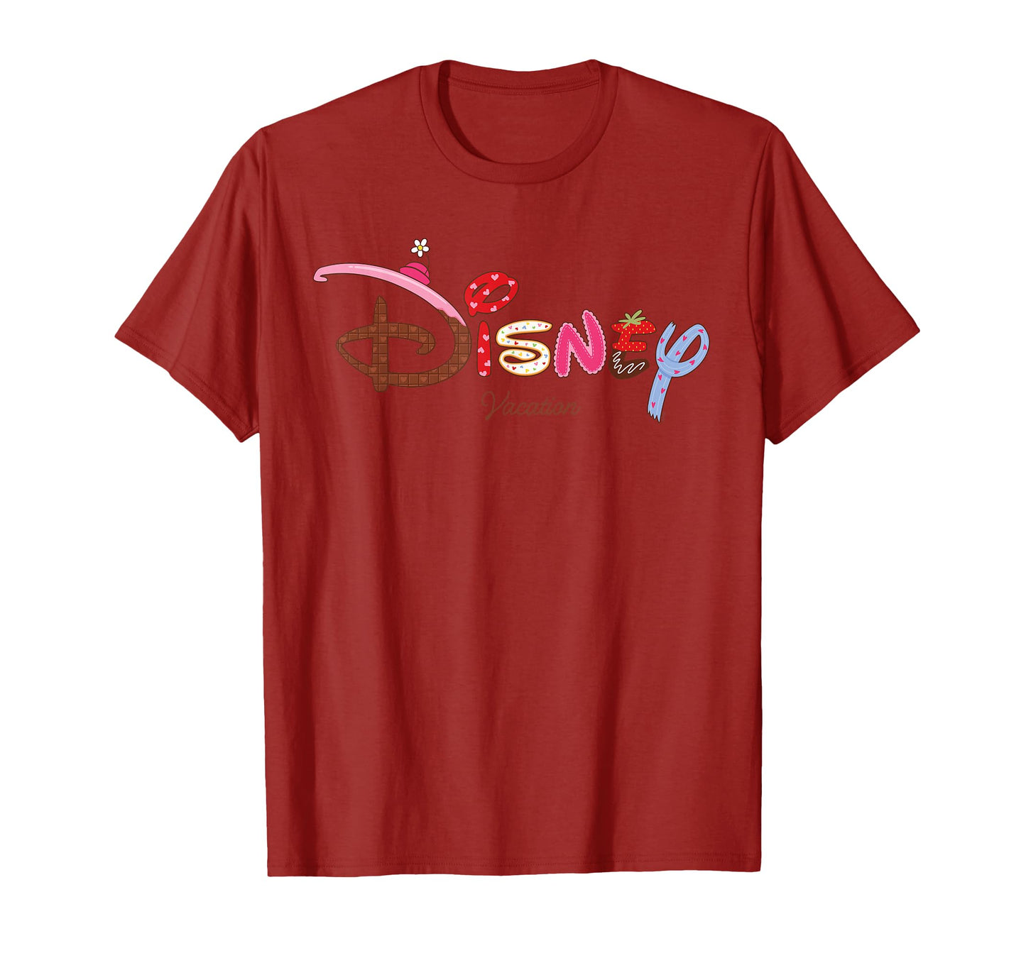 Disney Logo Minnie Sweet Treat Hearts Trip Matching Vacation T-Shirt