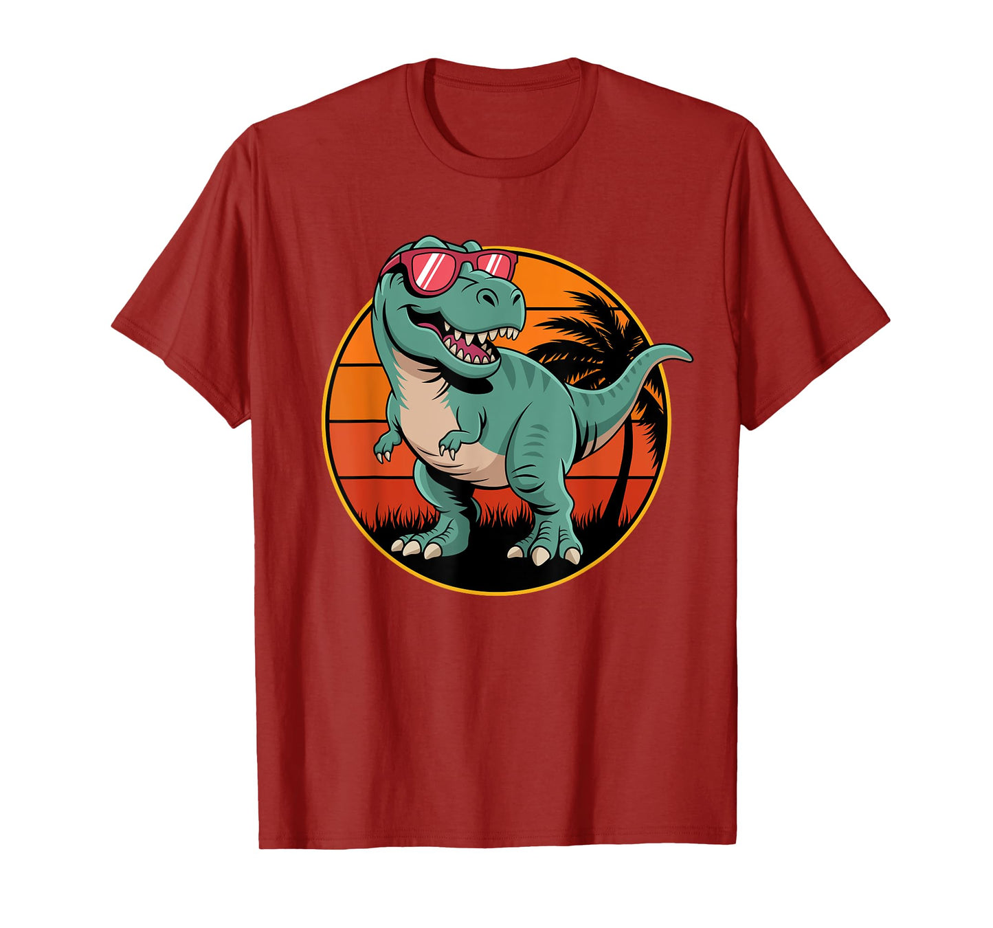 Dinosaur T Rex Tyrannosaurus Funny Prehistoric Kids Boys Men T-Shirt