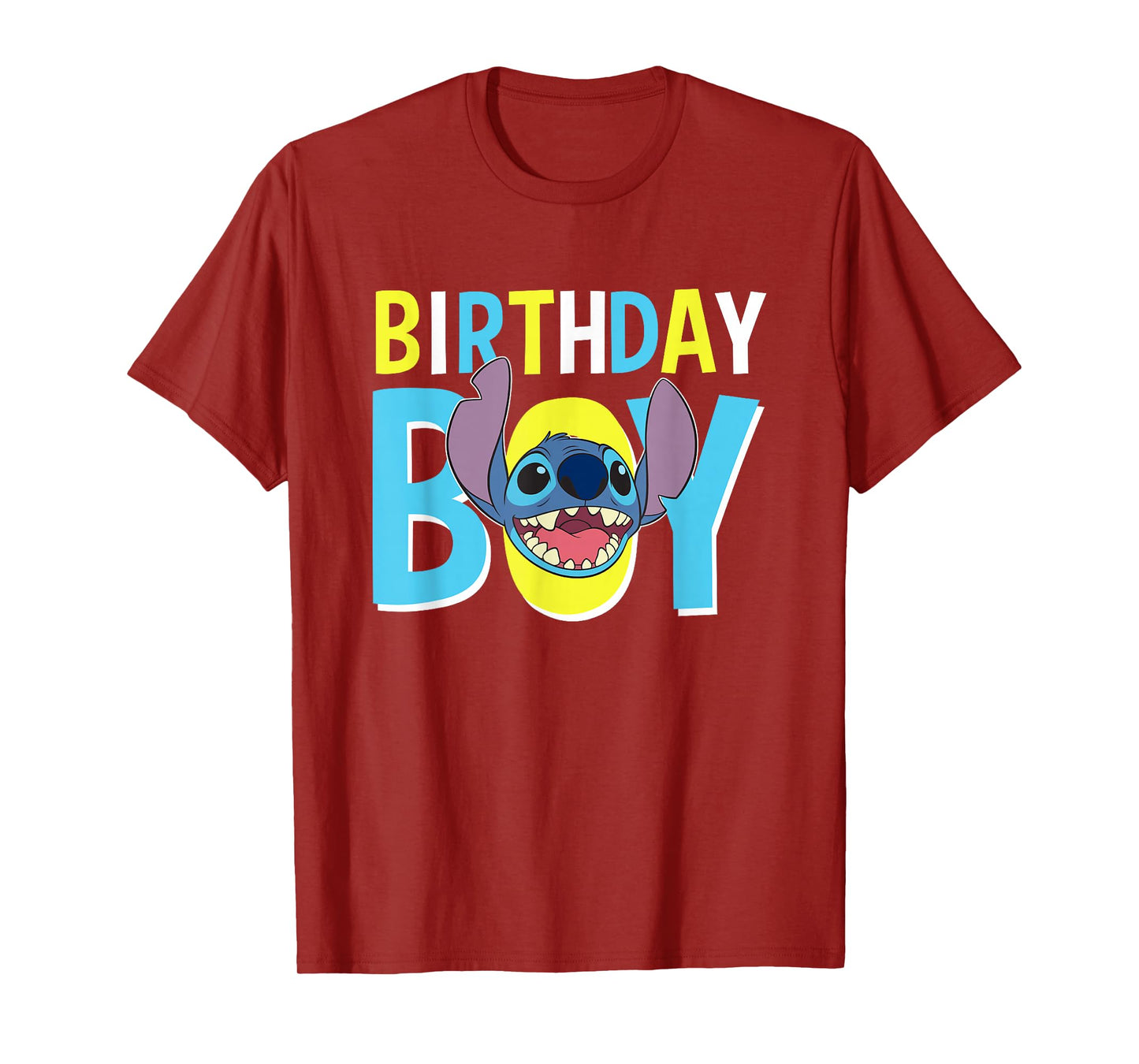 Disney Lilo & Stitch Birthday Boy Blue Stitch Logo & Icon T-Shirt