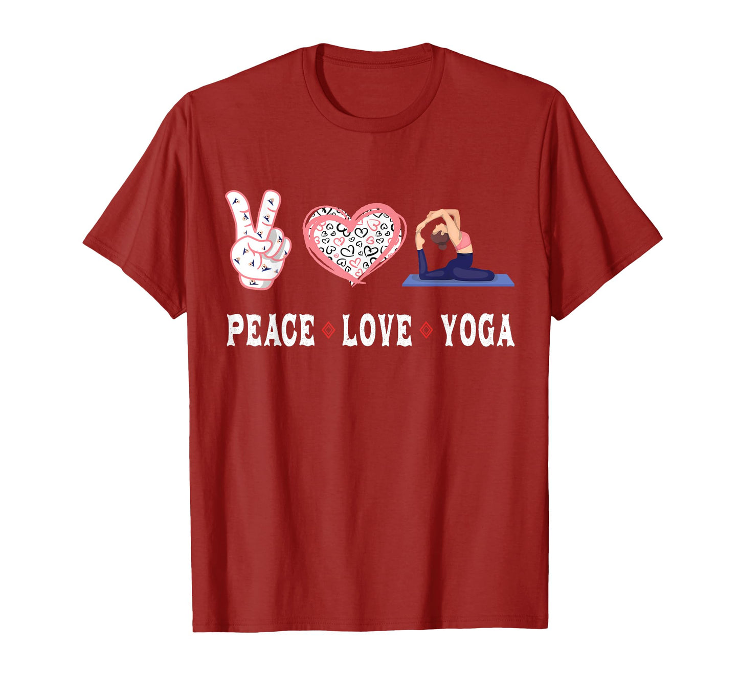 Yoga lovers Player fans Peace love Yoga T-Shirt