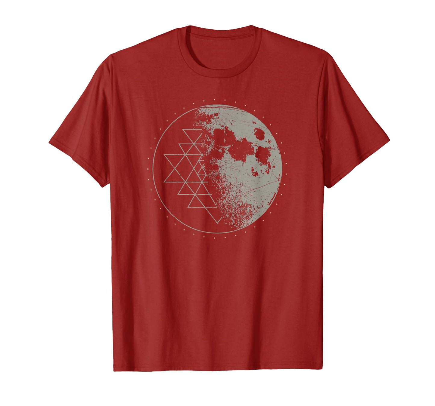 Sacred Geometry Sri Yantra Moon - Psychedelic Vintage Shirt T-Shirt