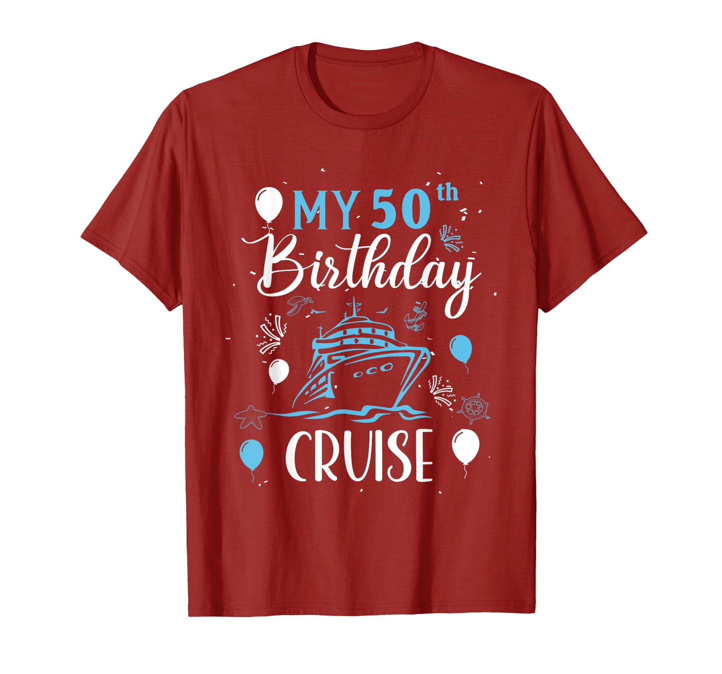50th Birthday Cruise Vacation 2024 Cruise 50 Years Old T-Shirt