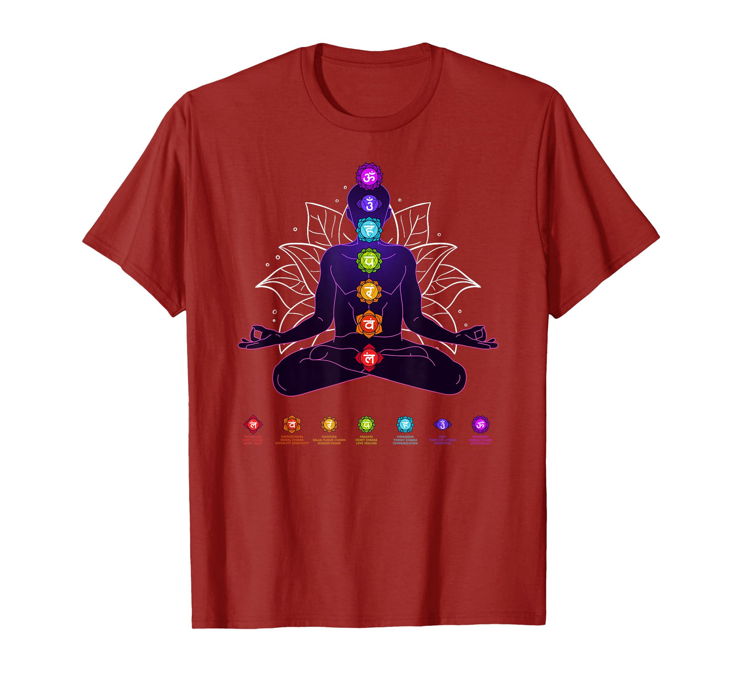 Yoga Chakra Spiritual Body System Meditation T-Shirt