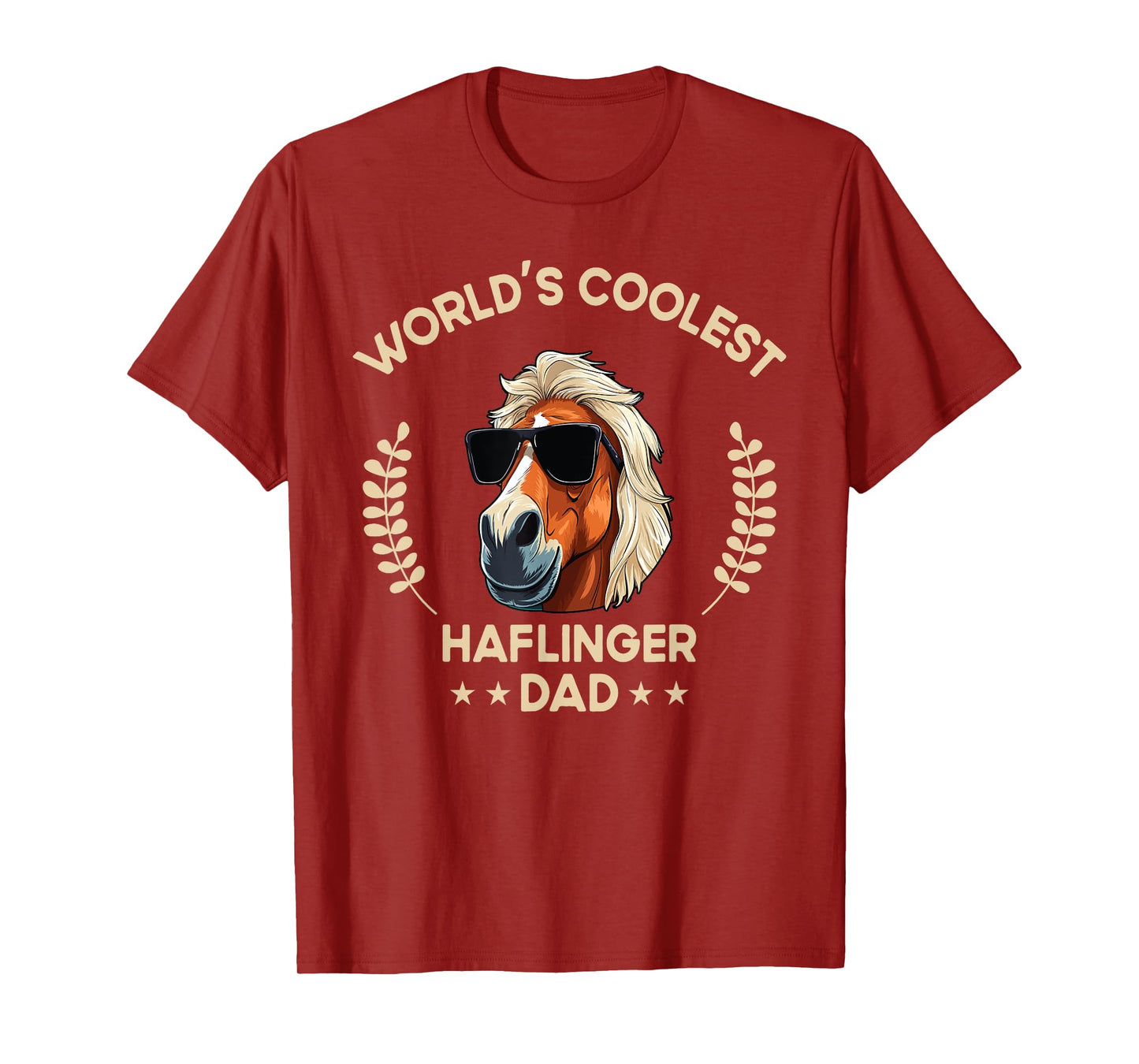 World's Coolest Horse Dad Papa - Farmer Haflinger Horse T-Shirt