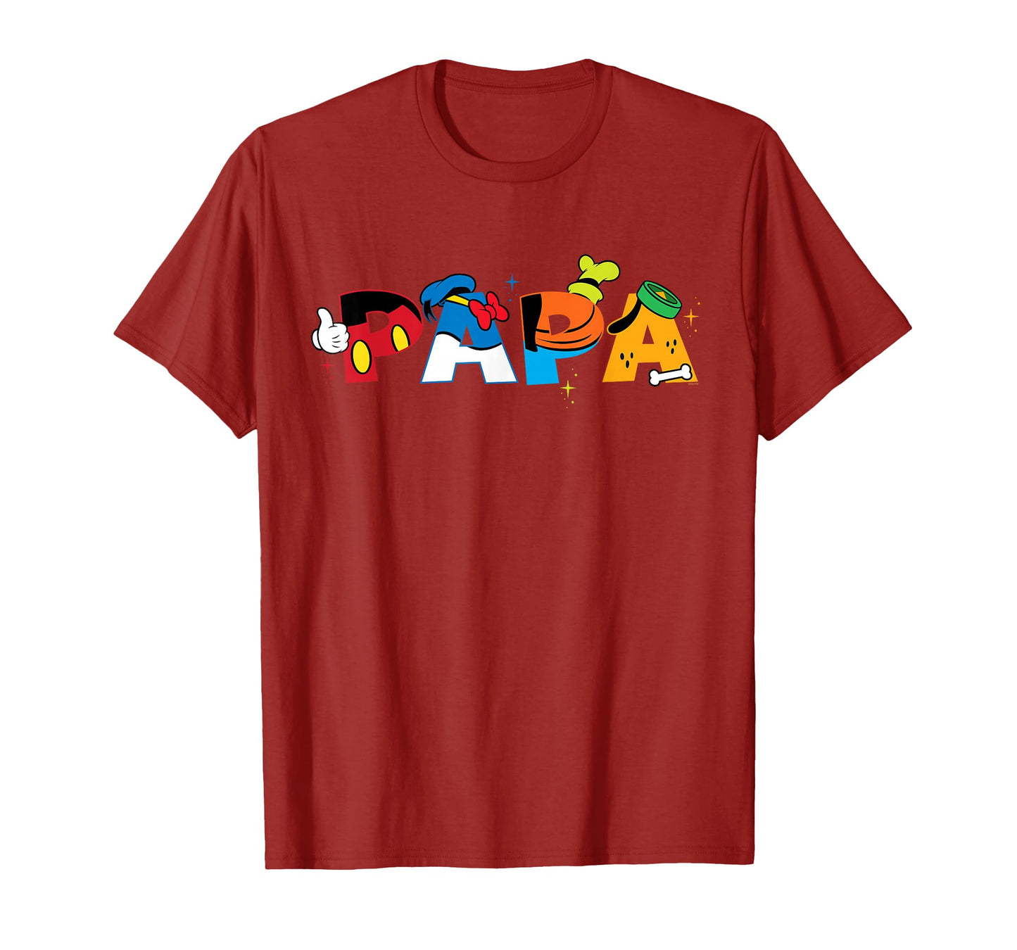Disney Mickey Mouse and Friends Papa Father's Day Birthday T-Shirt