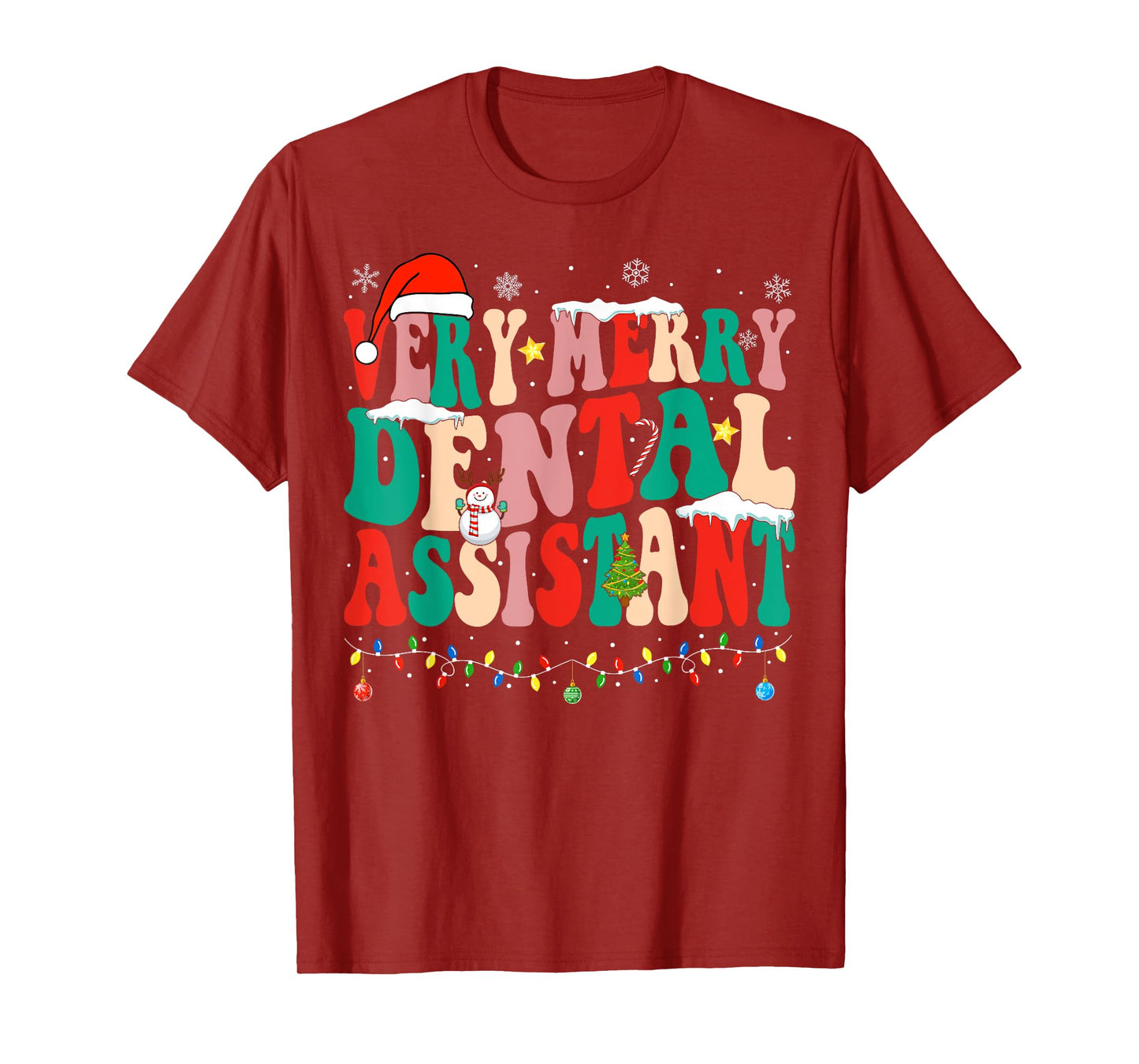 Very Merry Dental Assistant Christmas Dental Assistant T-Shirt