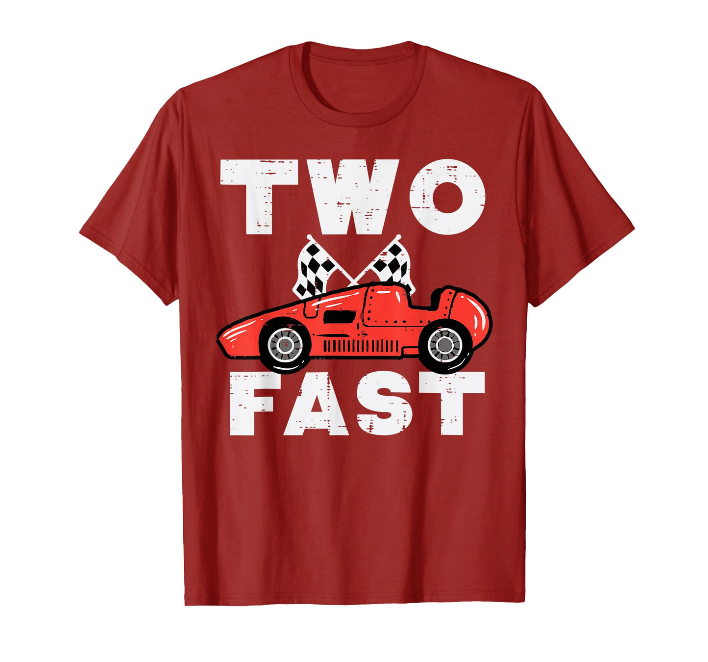 2nd Birthday Race Car Two Fast 2 Year Old Bday Boys Kids T-Shirt