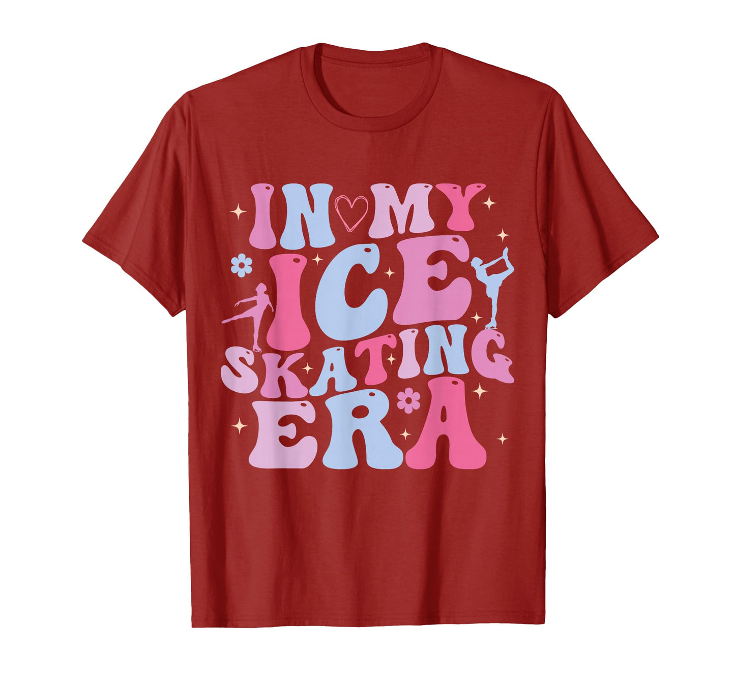 In My Ice Skating Era Groovy Funny Ice Skater T-Shirt