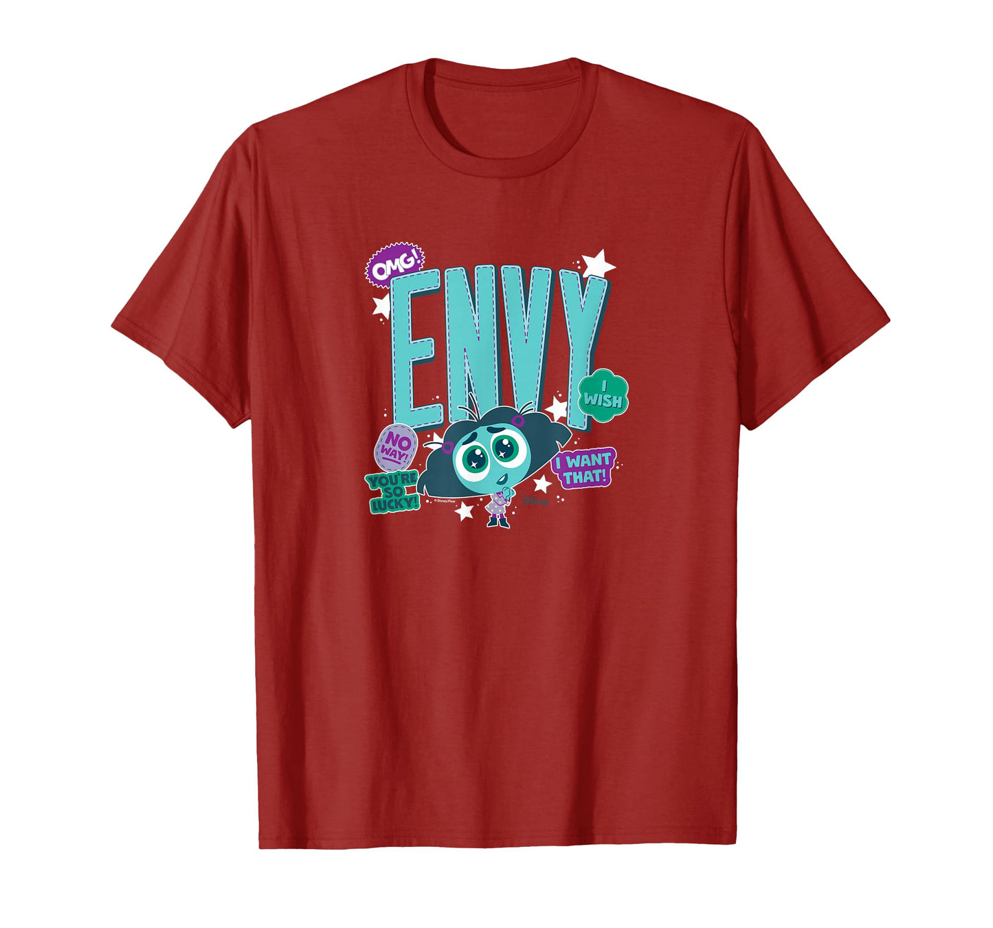 Inside Out 2 - Envy OMG I Want That I Wish No Way T-Shirt