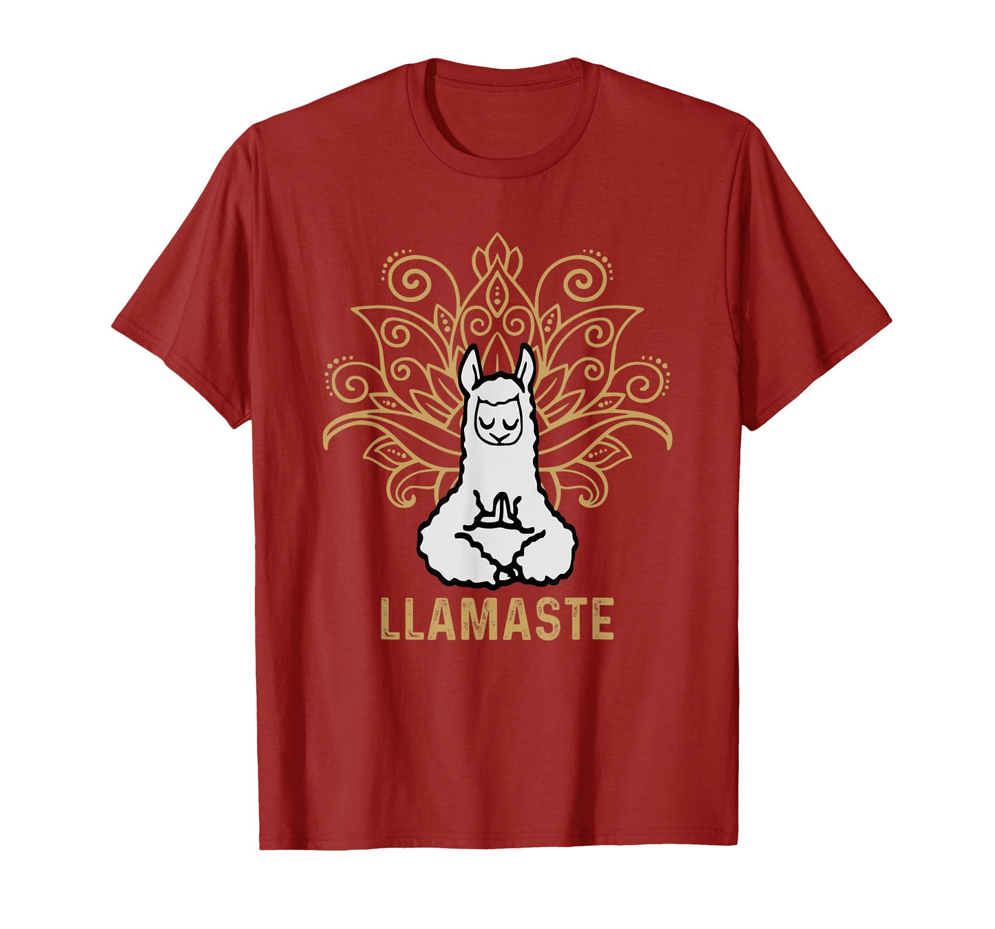Llamaste Yoga Gift For Men Women Kids Lover Llama Yoga T-Shirt