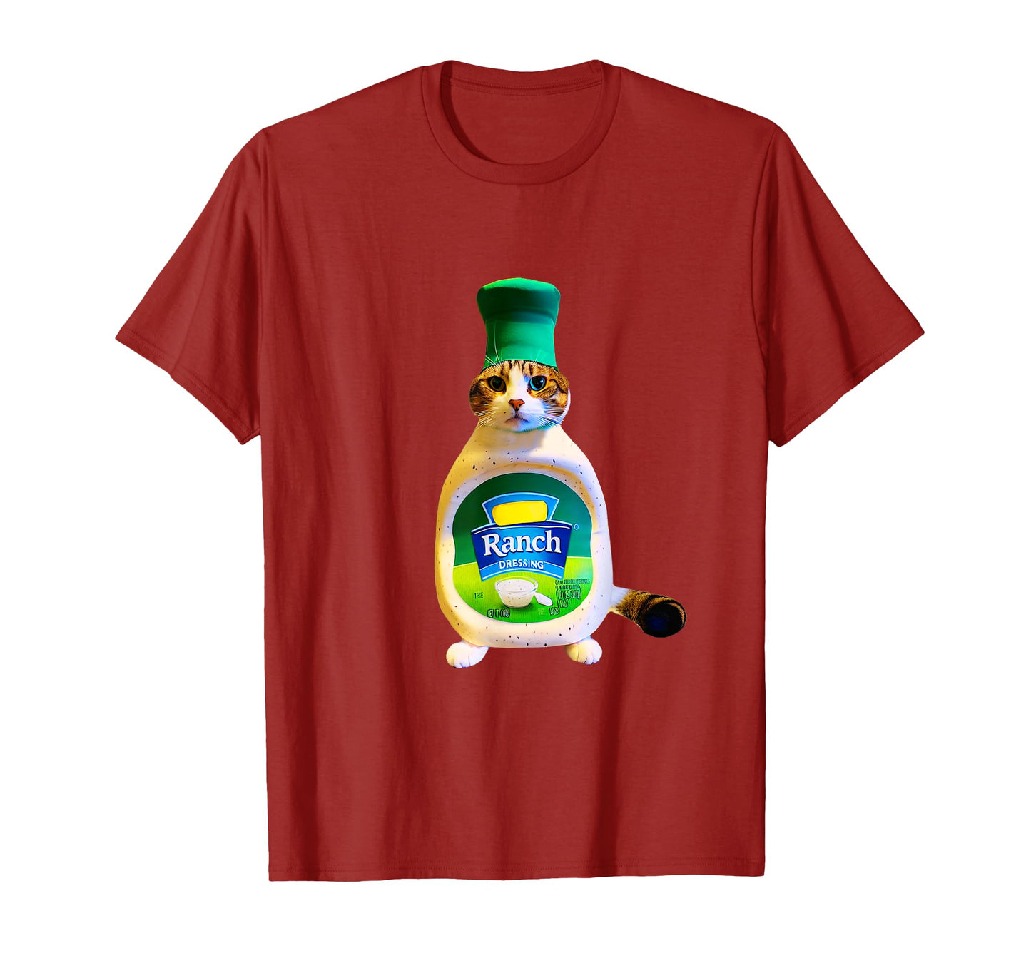 Ranch Dressing Cat Gift Funny Ranch Dressing Sauce Humor T-Shirt for Men Women Girls Kids