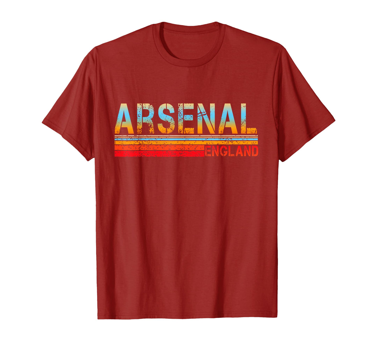 Love Heart Arsenal Tee Grunge Vintage Style Black Arsenal T-Shirt