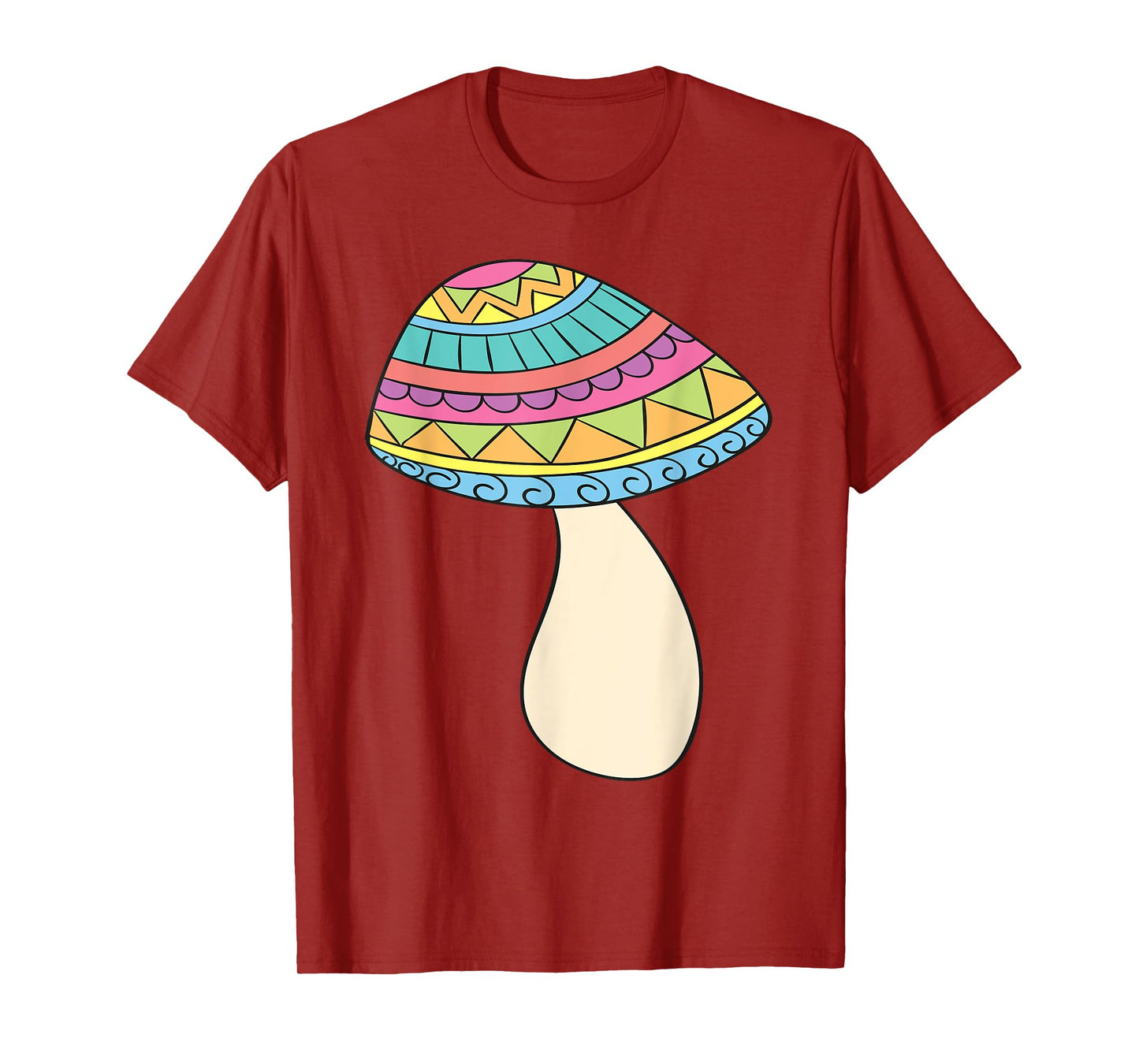 PSYCHEDELIC MUSHROOM T-Shirt Trippy Fungi Rainbow Tee Shirt