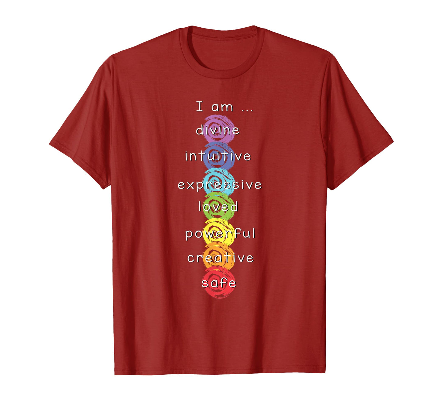 7 Chakras Namaste Meditation Yoga T-Shirt