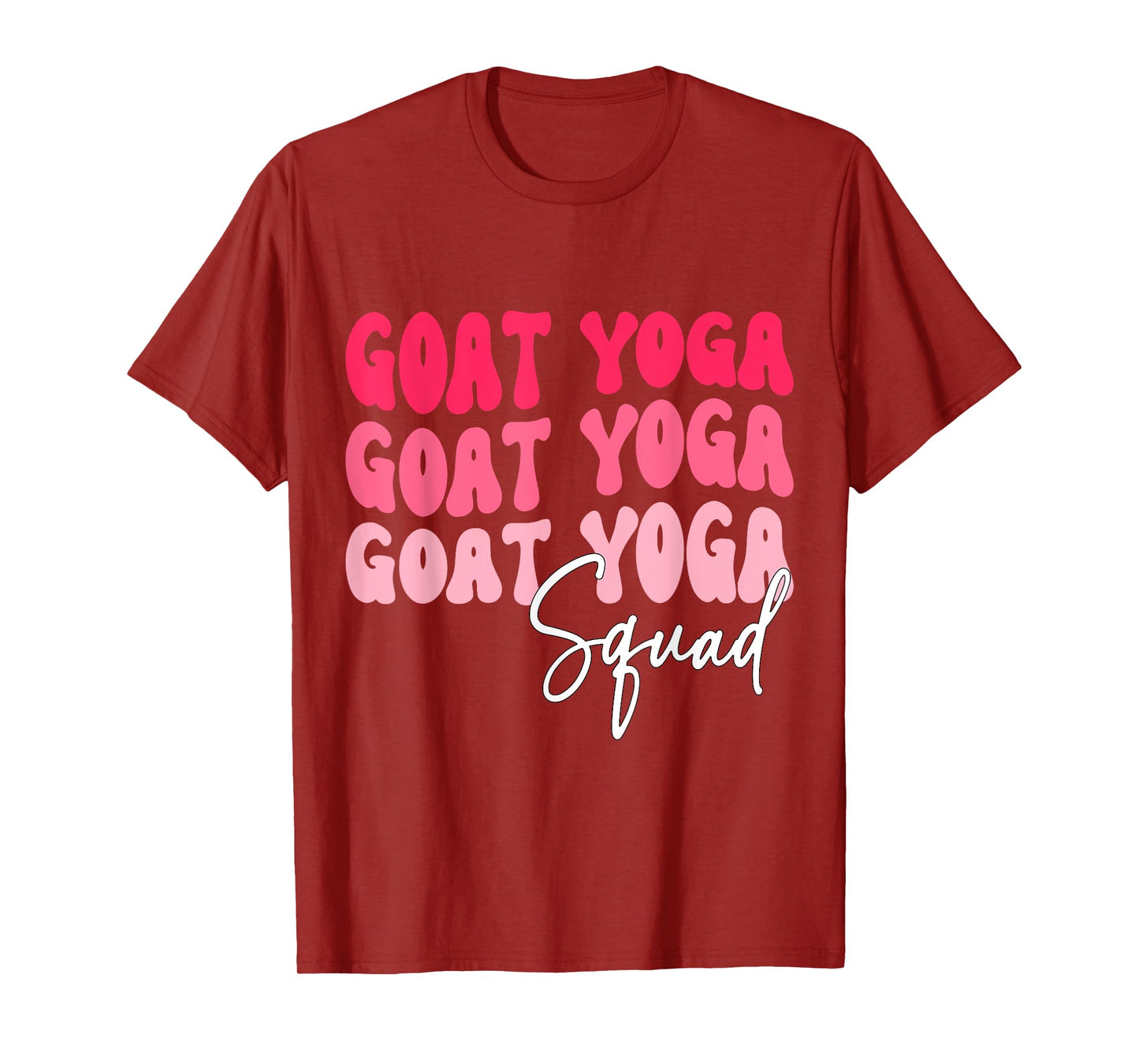 Goat Yoga Squad Funny Goat Yoga T-Shirt