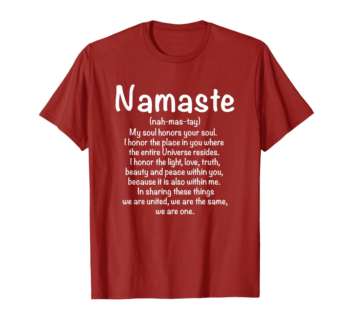 Namaste Definition Yoga Meditation Buddhist Gift T-Shirt