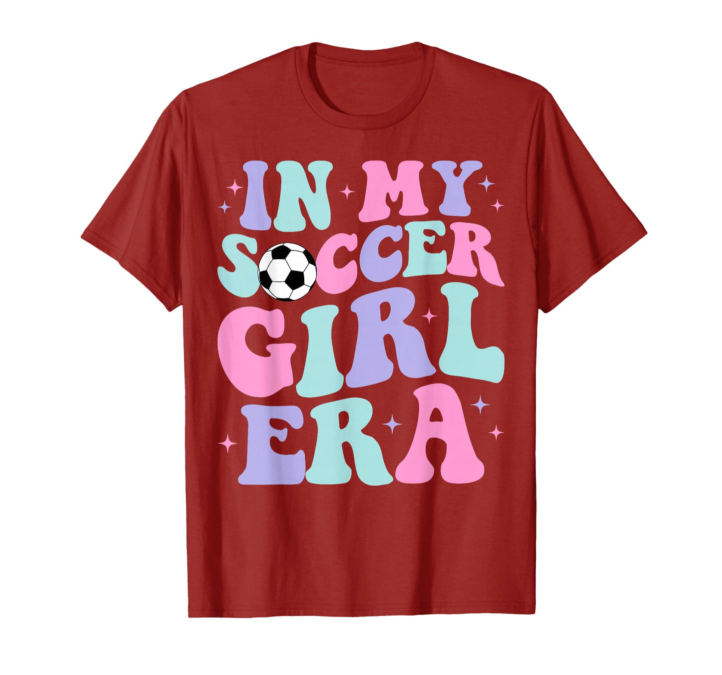 In My Soccer Girl Era Retro Groovy Soccer Girl T-Shirt