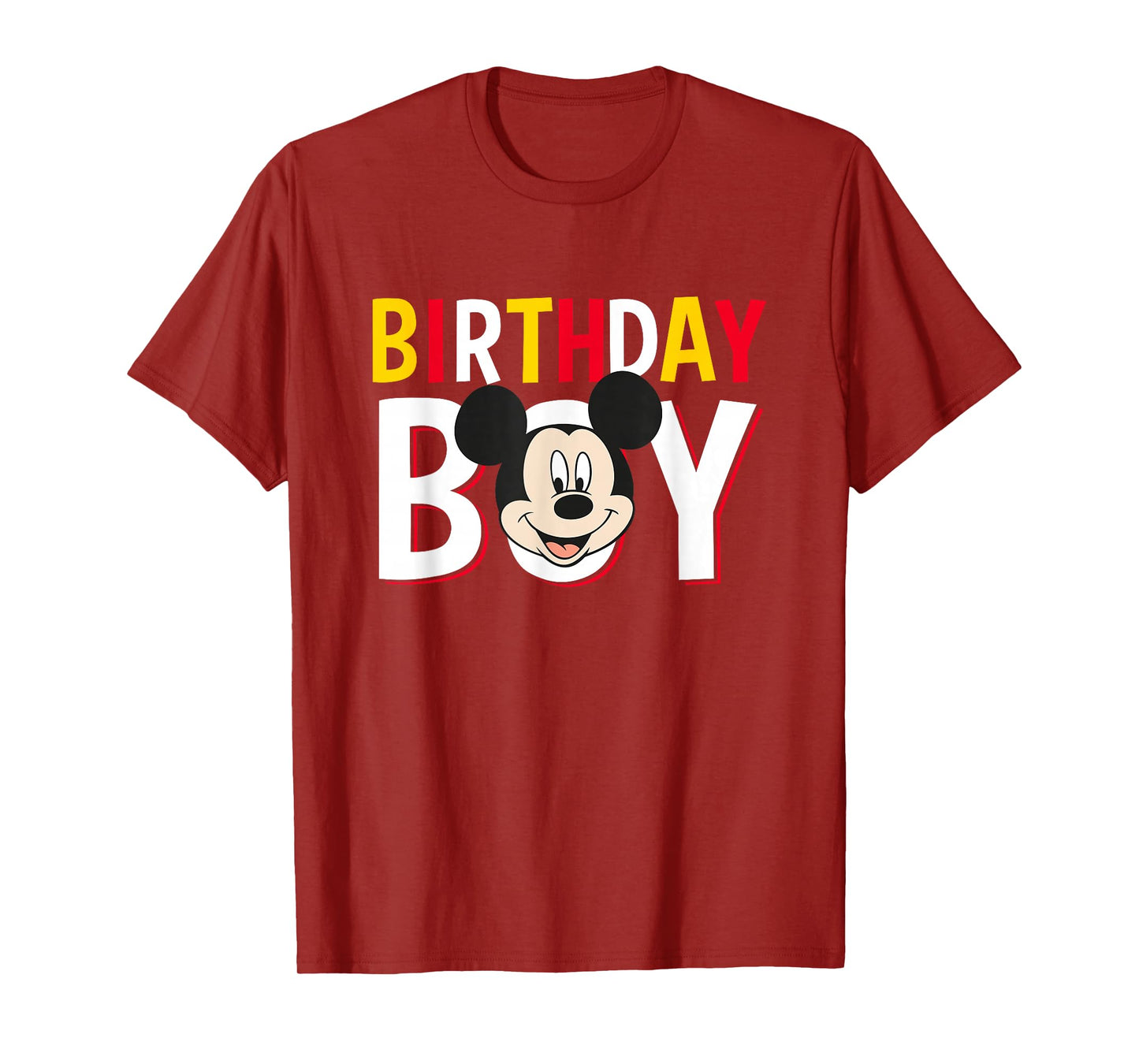 Disney Mickey And Friends Birthday Boy Cute Mickey Logo T-Shirt