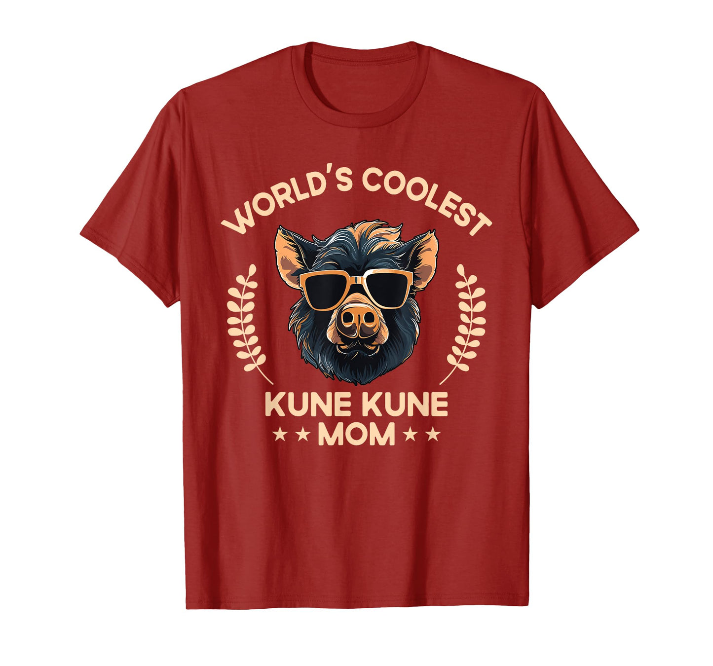 World's Coolest Pig Mom Mama - Women Farmer Kune Kune T-Shirt