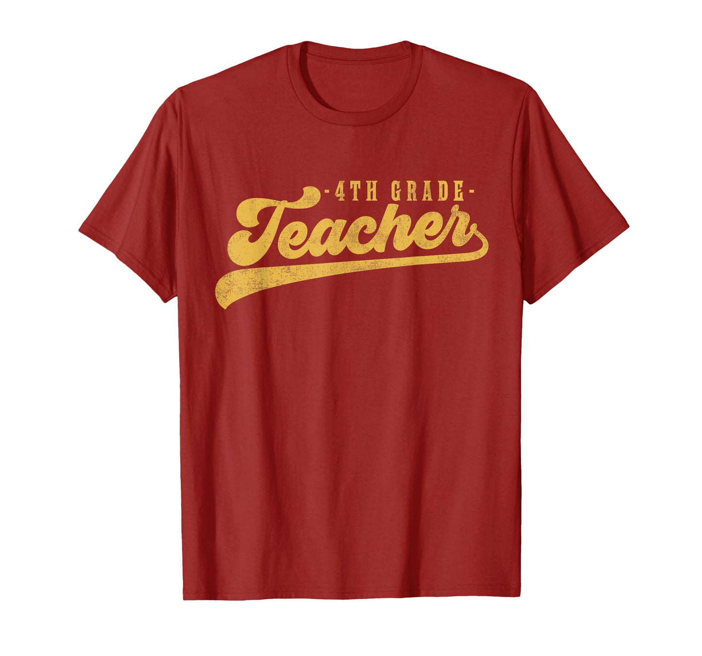 4th Grade Teacher Cute Vintage Graphic Fourth Grade Teacher T-Shirt