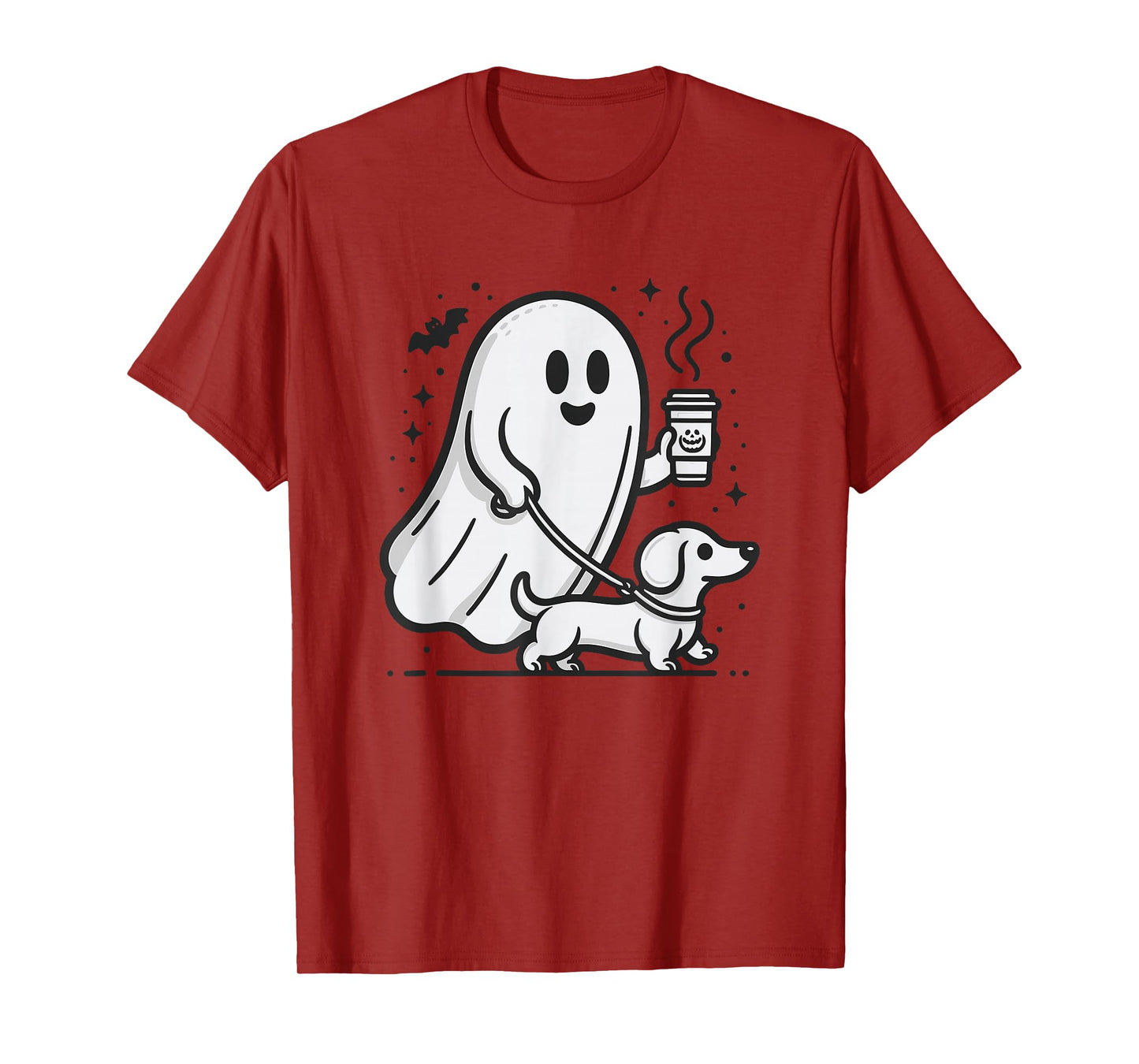 Funny Dachshund Ghost Halloween Spooky Season Weenie Dog T-Shirt