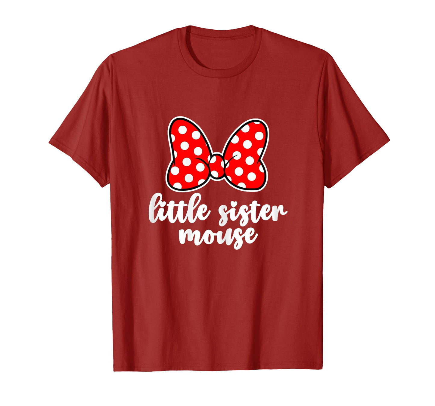 Kids Little Sister Mouse Bow Family Vacation -Youth, Toddler T-Shirt