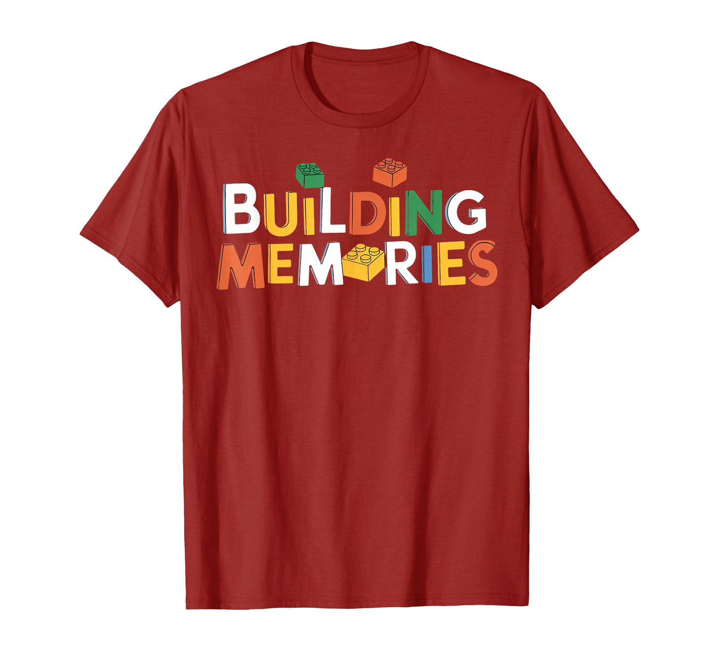Building Memories Brick Builder Kids Bricks Building Blocks T-Shirt
