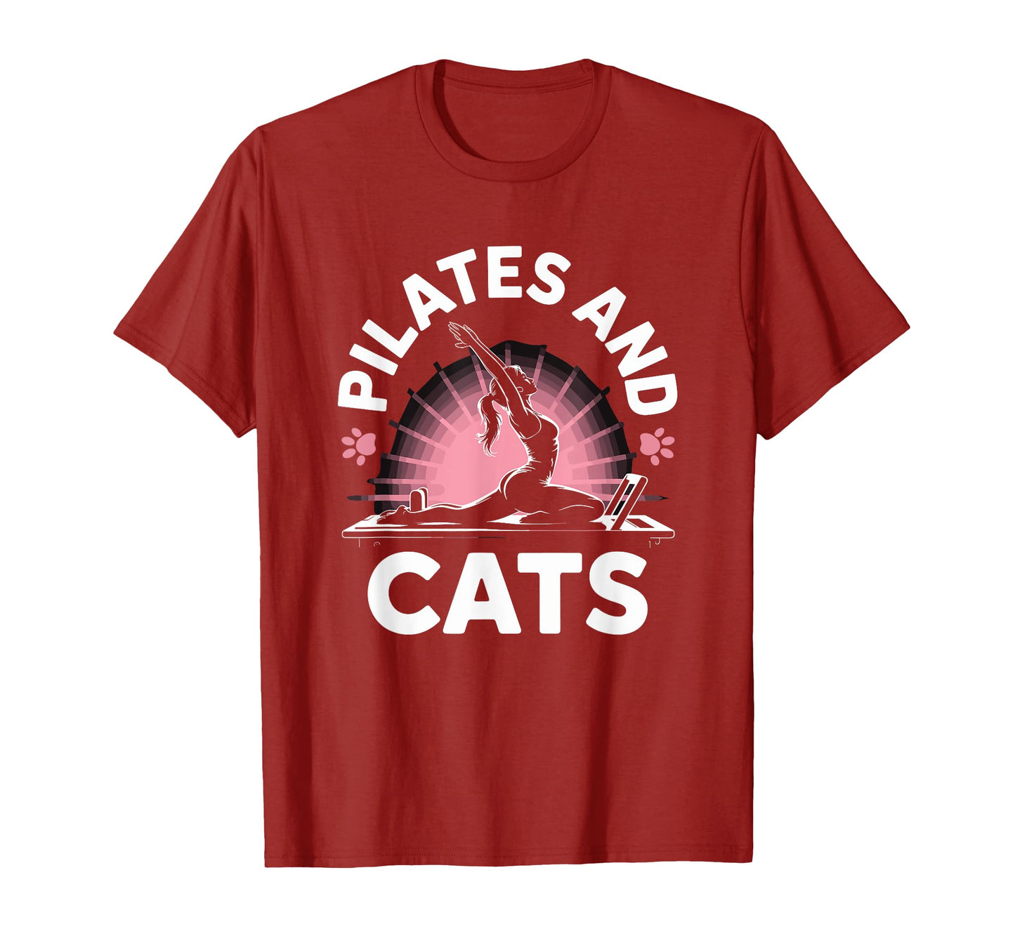 Workout Coach and Gym Fitness Lover, Pilates and Cats T-Shirt