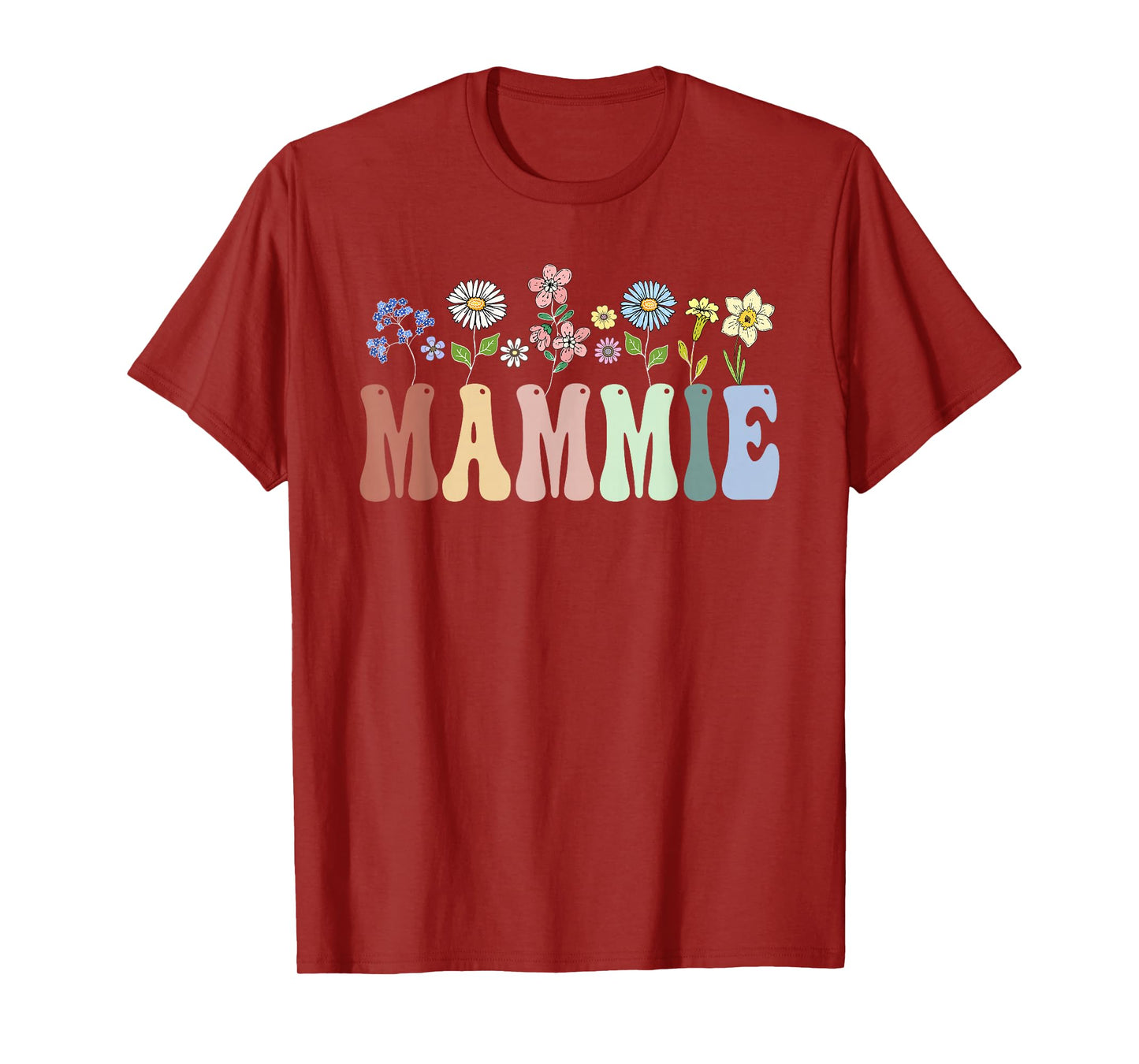 Mammie Gifts Women Wildflower Floral Design Mammie T-Shirt