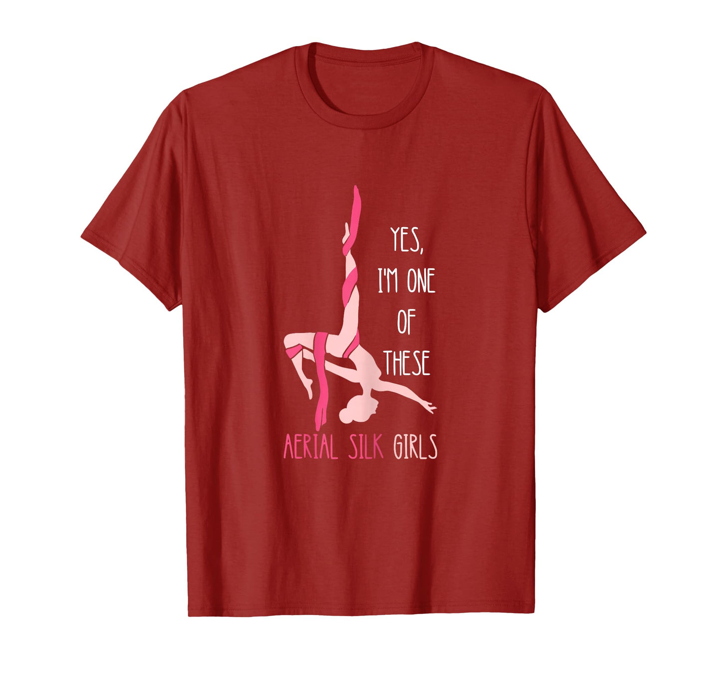 Aerial Silk Girl Hanging Aerialist Air Acrobatic Aerial T-Shirt