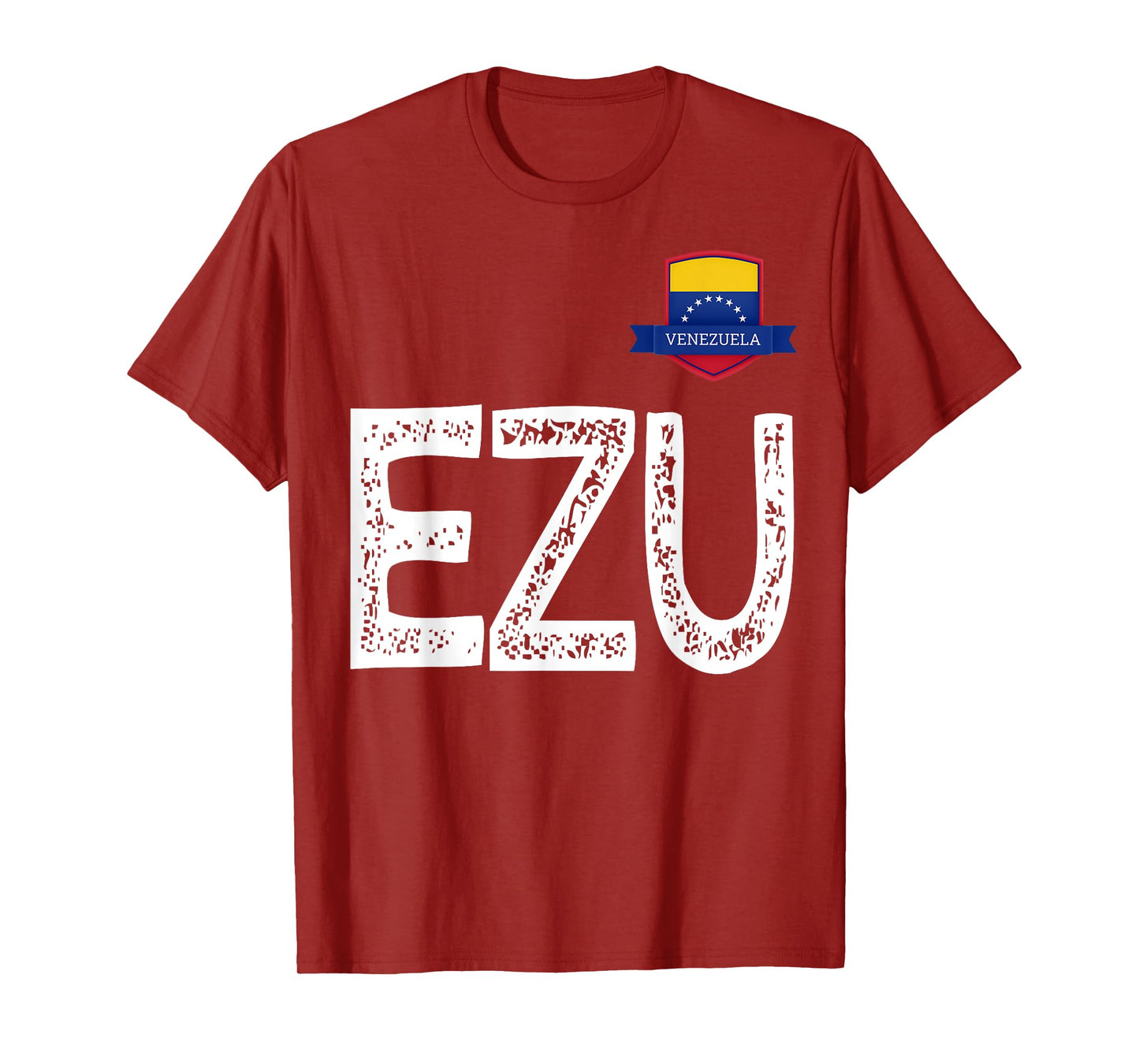 Venezuela Human-Flag Letter E and Letter Z and U Venezuela T-Shirt