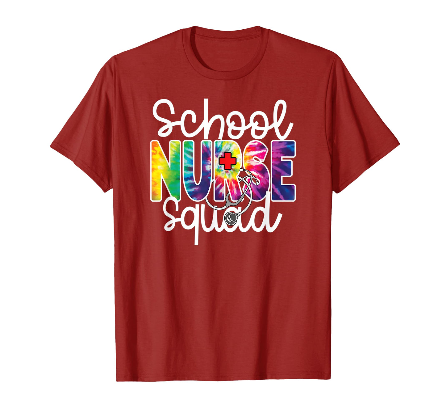 School Nurse Squad Tie Dye Appreciation Day Happy Nurse Team T-Shirt