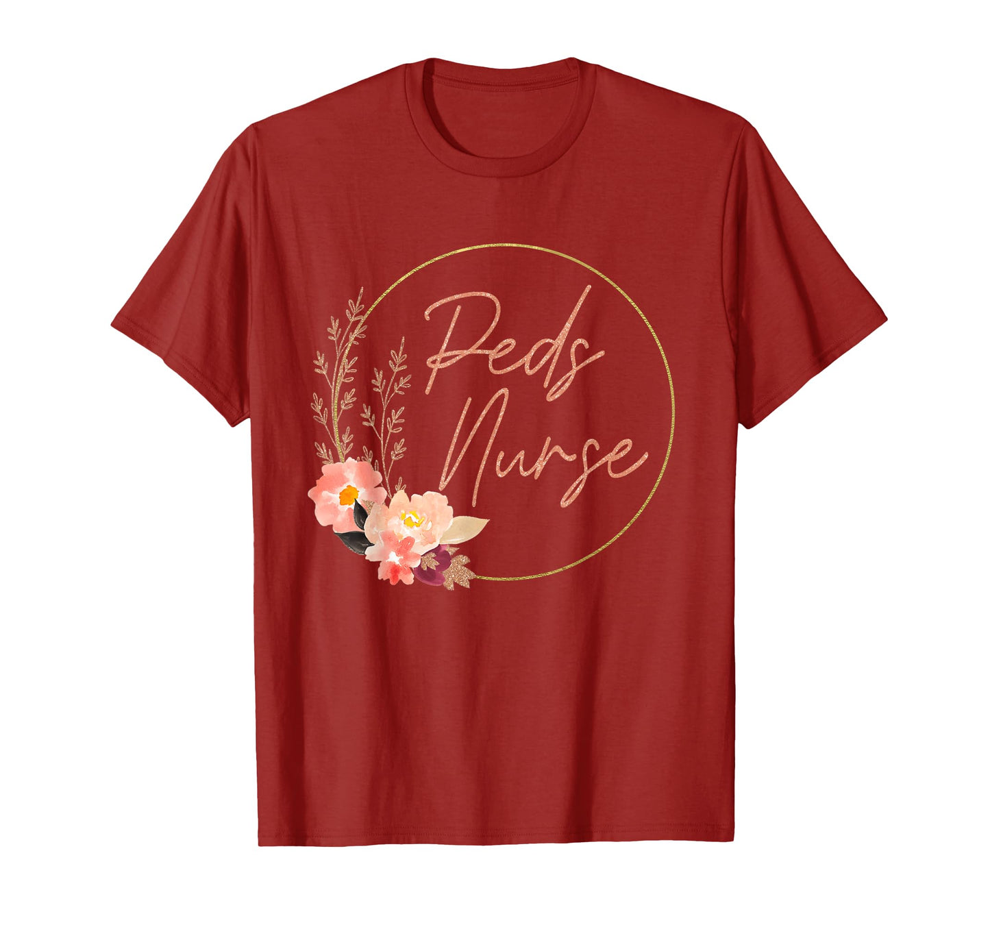 Pediatric Nurse Flower PEDS Nursing Appreciation Pediatric T-Shirt