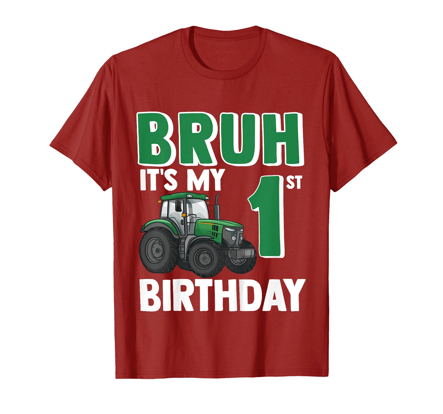 Kids One 1yr 1st Tractor Birthday Boy Boys Farmer Farm 1 Year Old T-Shirt