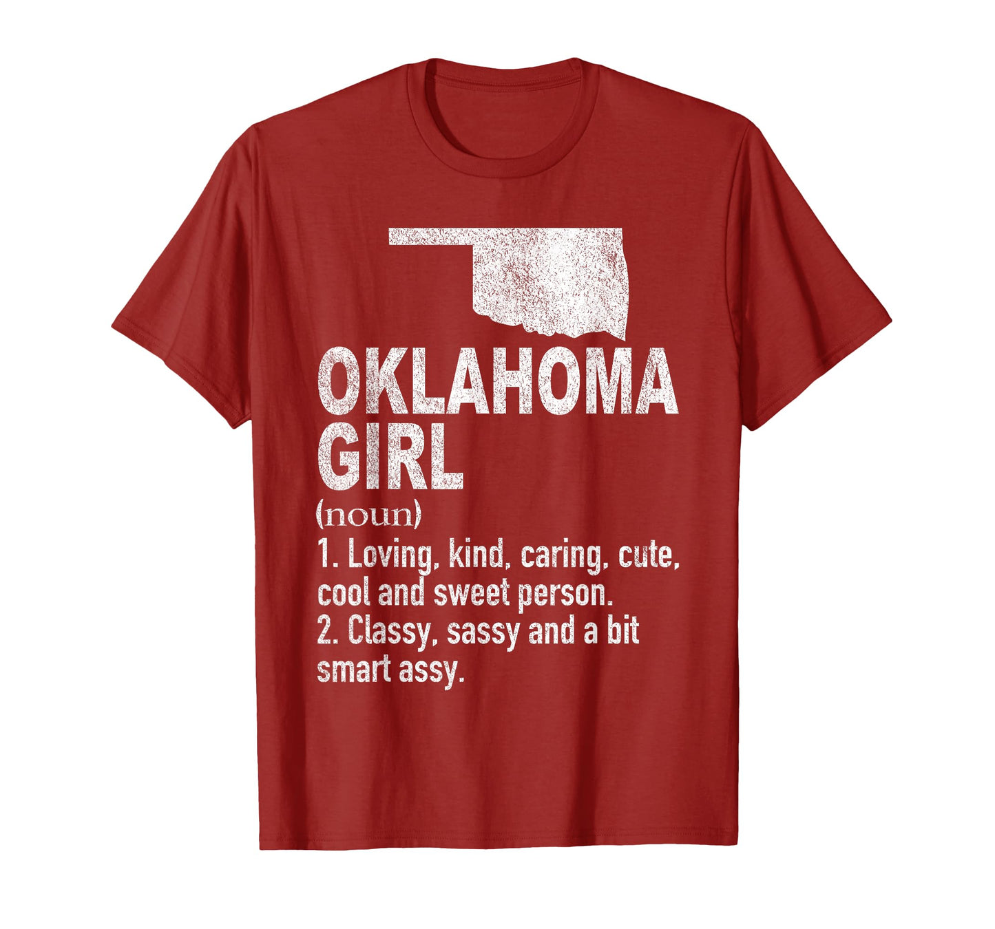 Oklahoma Girl Definition Funny Hometown Home Oklahoma T-Shirt