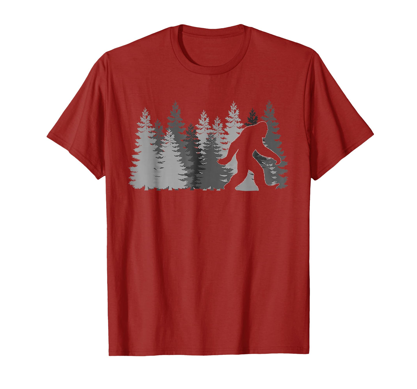 Vintage Bigfoot Sasquatch Gifts Father Day BigFoot Walking T-Shirt