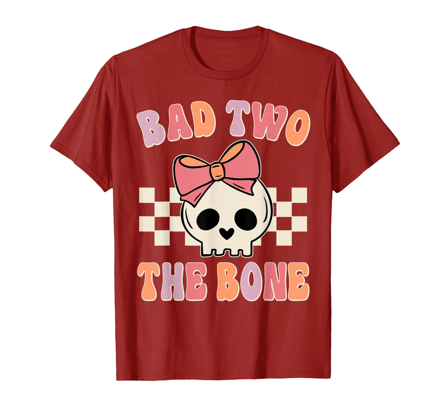 Bad Two the Bone 2nd Birthday 2 Years Old Kid Girl T-Shirt