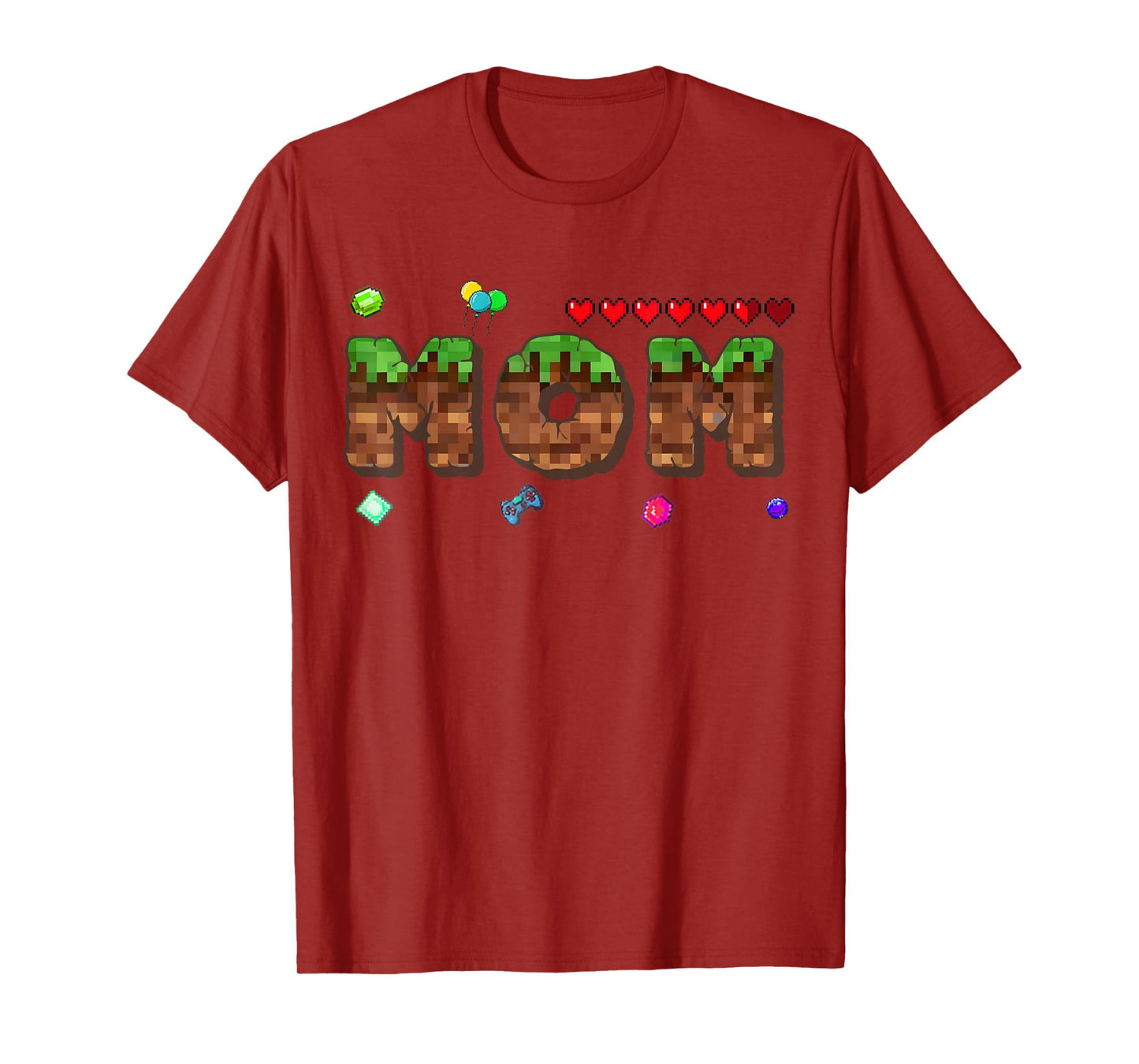 Dad And Mom Of The Birthday Boy Pixel Game Matching Family T-Shirt
