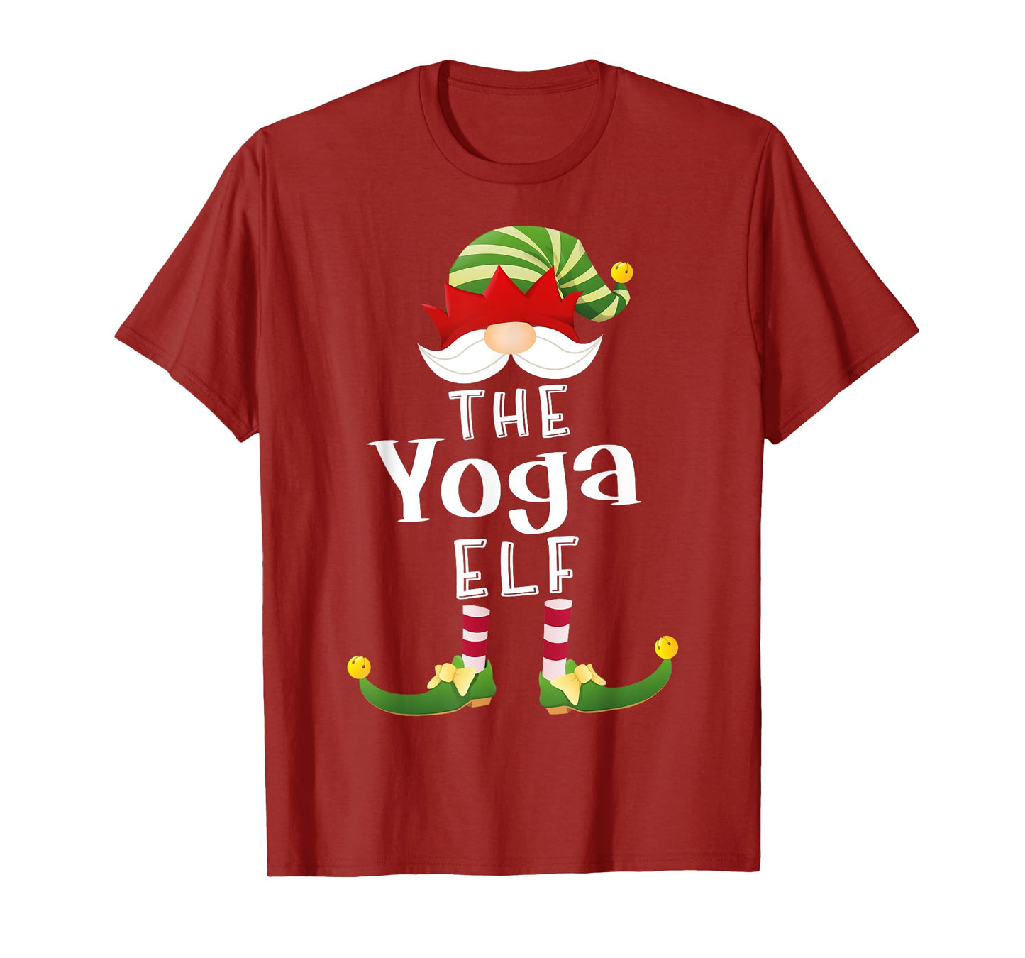 Yoga Elf Group Christmas Funny Pajama Party T-Shirt