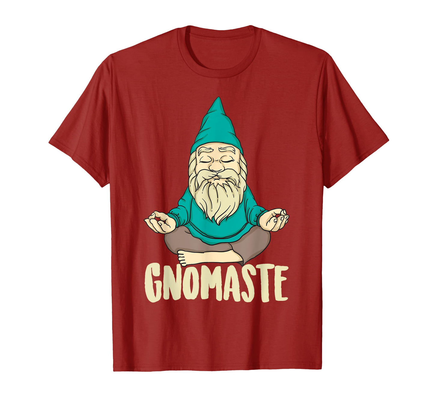 Cute Gnomaste Funny Meditating Gnome Gift For Yoga Men Women T-Shirt