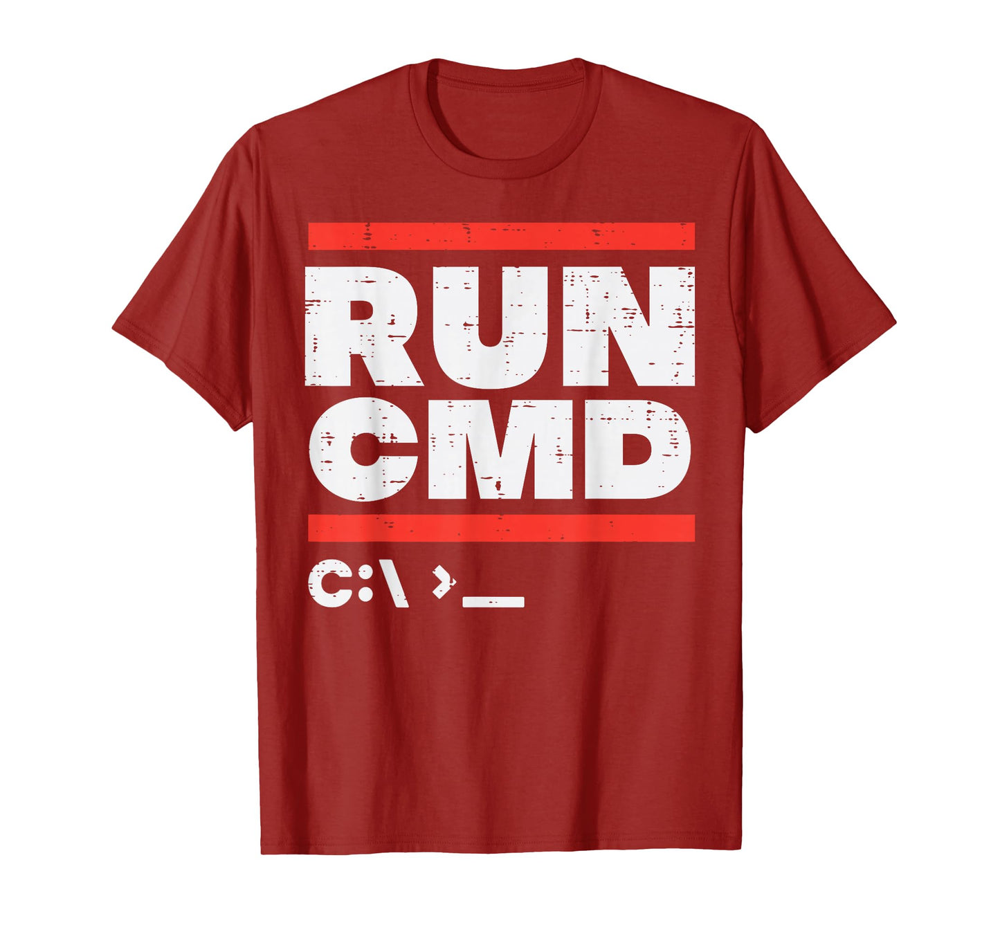 Run Cmd System Administrator Programmer Sysadmin Men Women T-Shirt